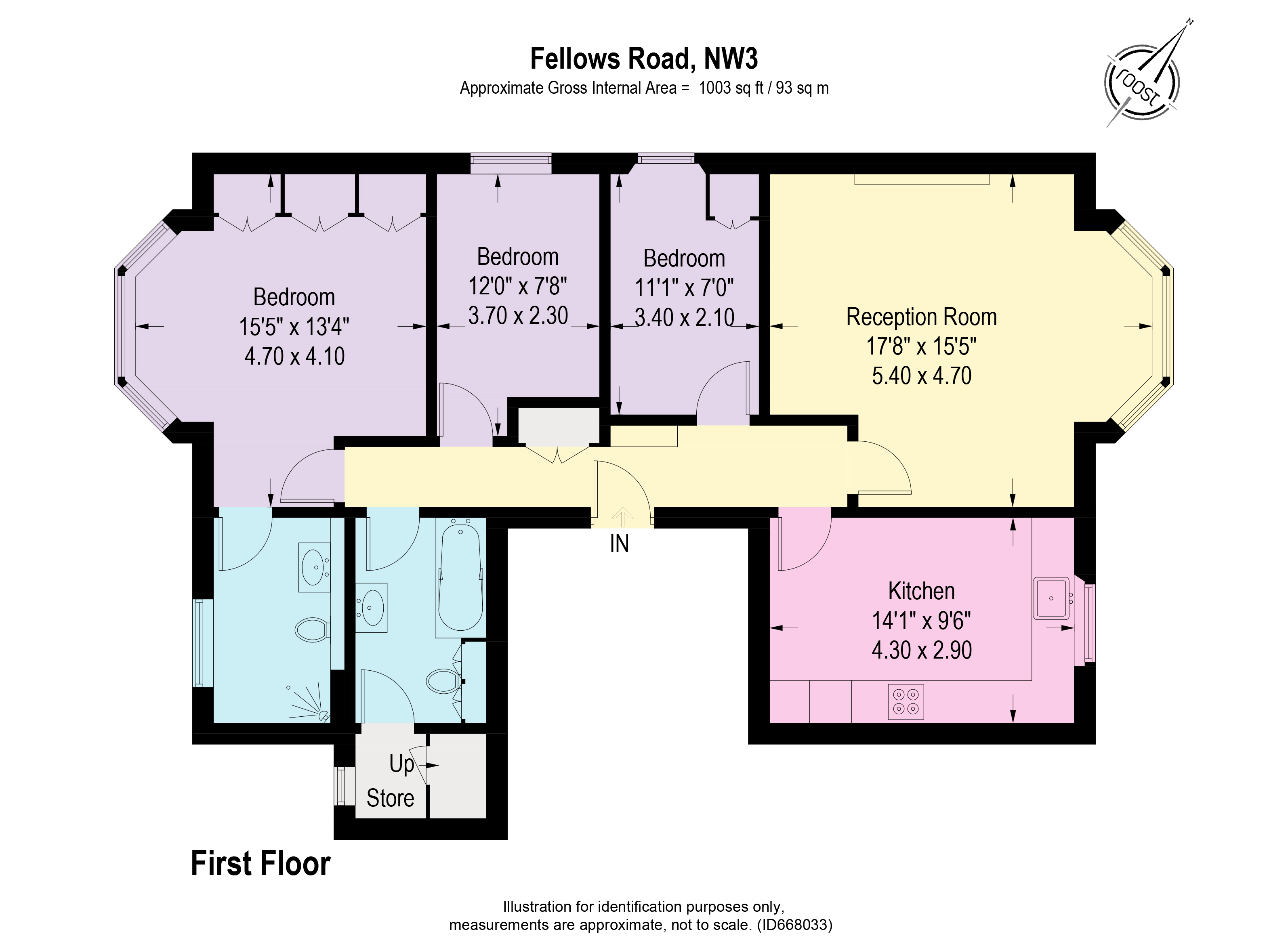 Fellows Road, London floorplan