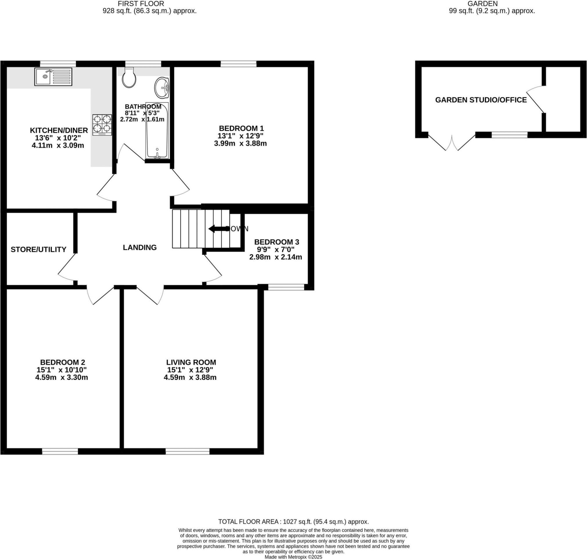 19a, Gerard Road, Weston-super-Mare floorplan
