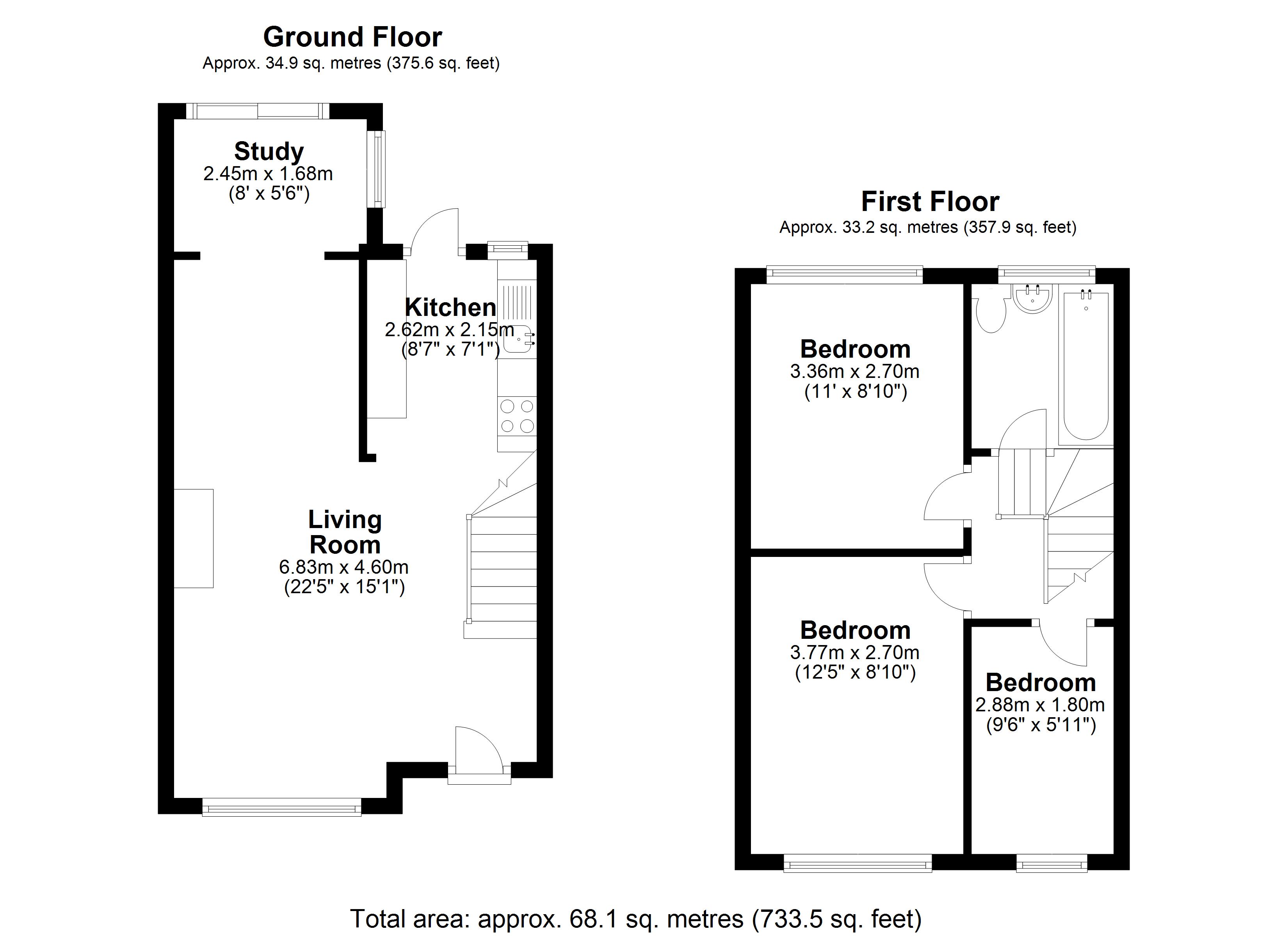 3 Bedrooms Terraced house for sale in Alpine Avenue, Surbiton, Surrey KT5