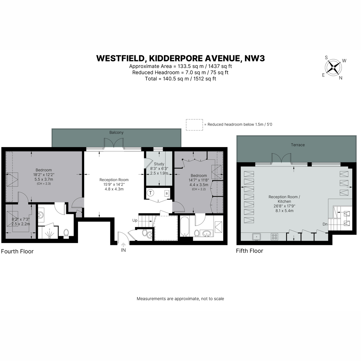 Flat Flat 57 Westfield, 15, Kidderpore Avenue, London floorplan
