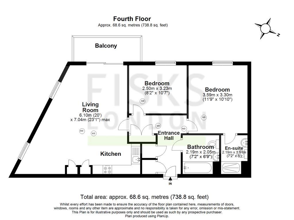 Kingfisher Heights, Flat 48, 2 Bramwell Way, Royal Docks floorplan