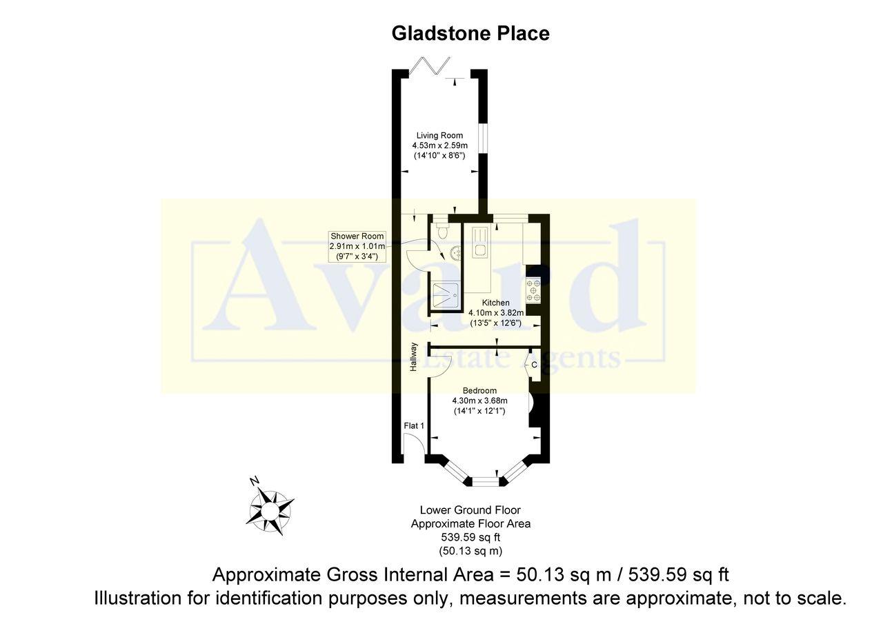 Gladstone Place, Brighton floorplan