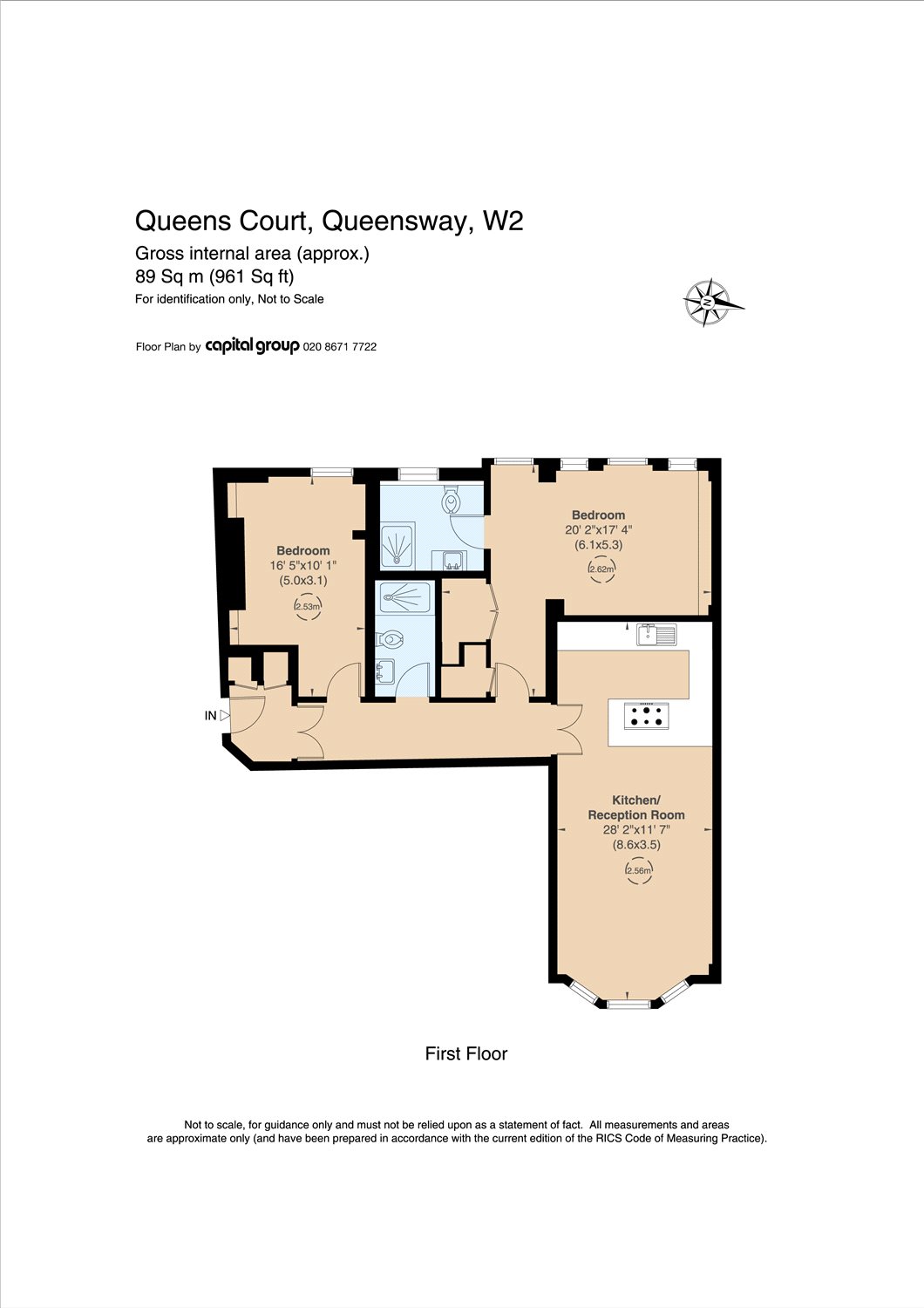 2 Bedrooms Flat for sale in Queens Court, Queensway, London W2