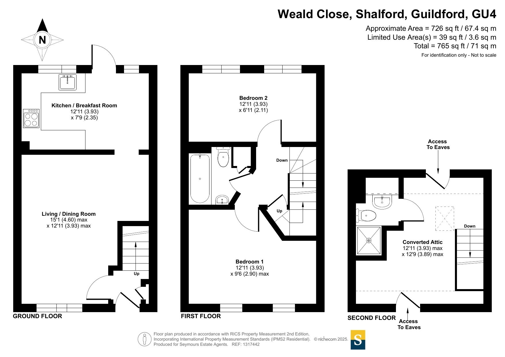 12, Weald Close, Guildford floorplan
