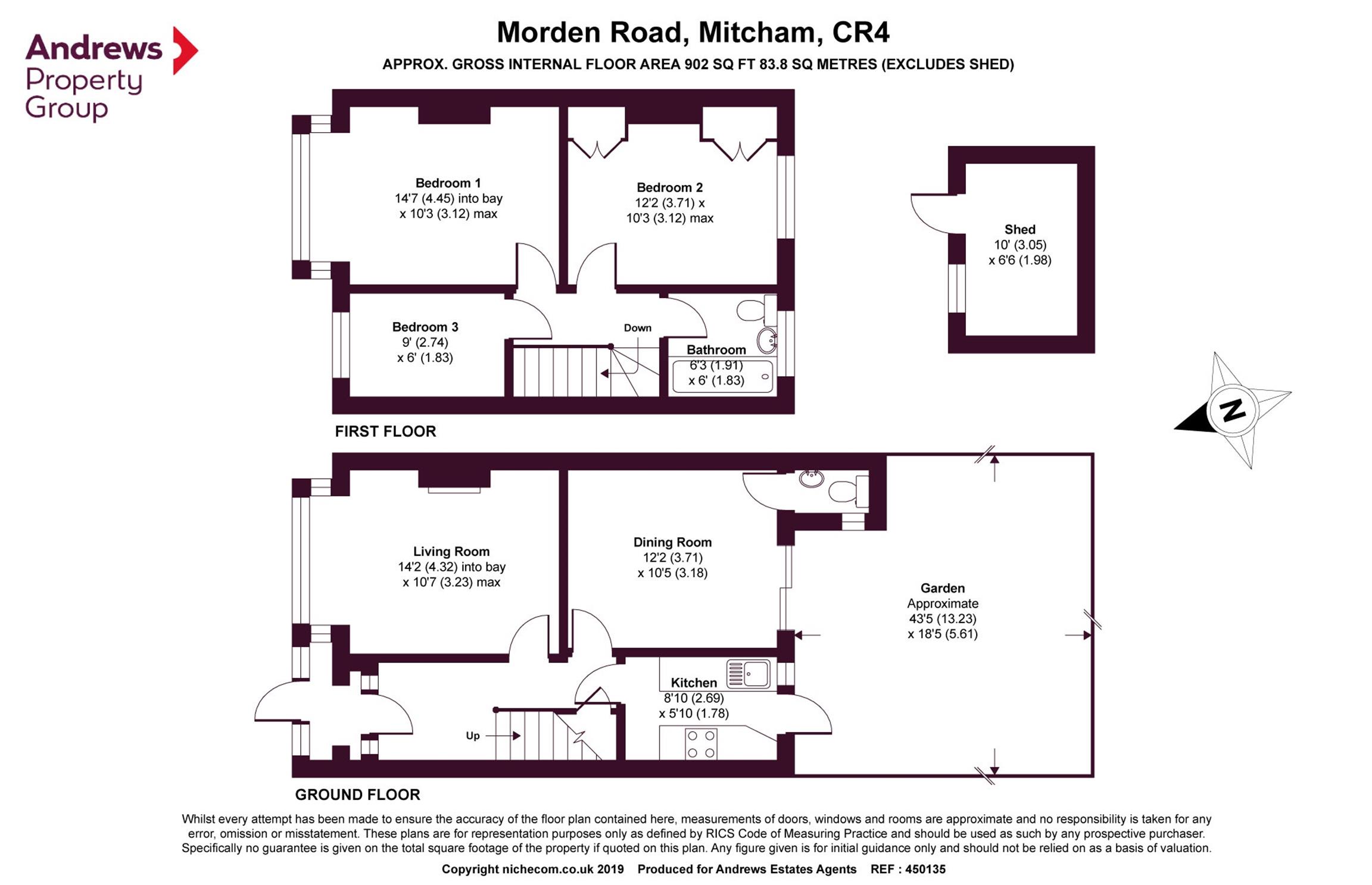 3 Bedrooms End terrace house for sale in Morden Road, Mitcham, Surrey CR4
