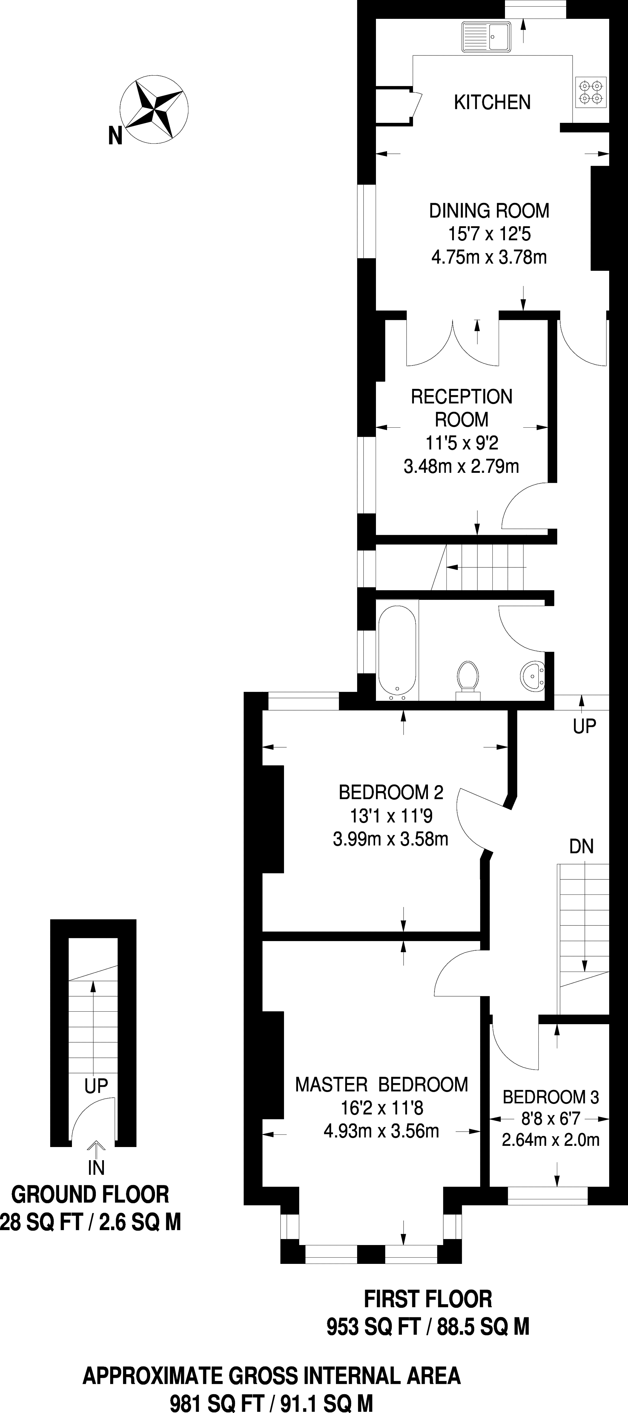 3 Bedrooms Maisonette to rent in Welldon Crescent, Harrow HA1