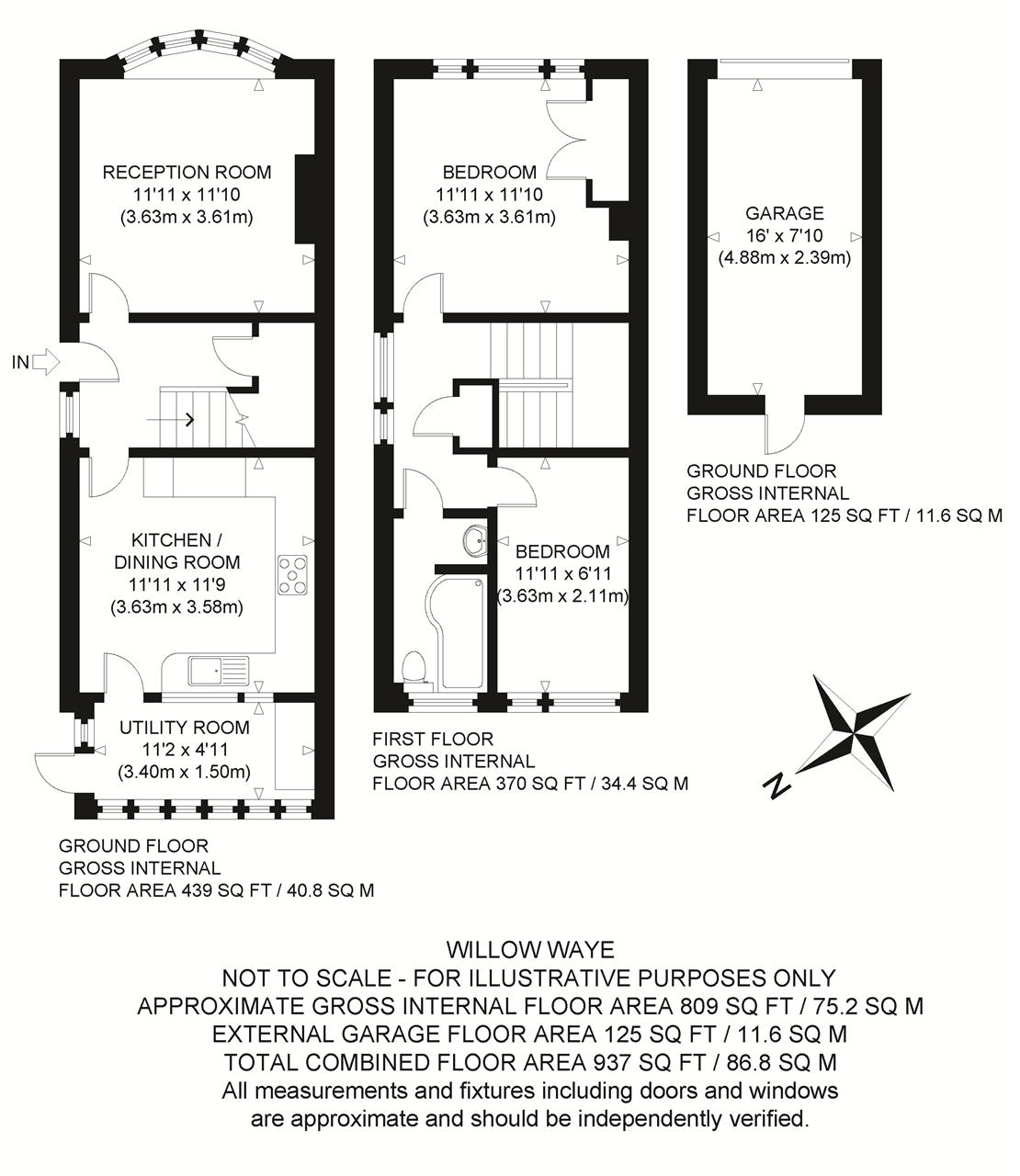 30, Willow Waye, Eythorne floorplan