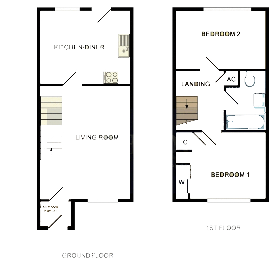 Ellington Drive, Basingstoke RG22, 2 bedroom terraced house for sale