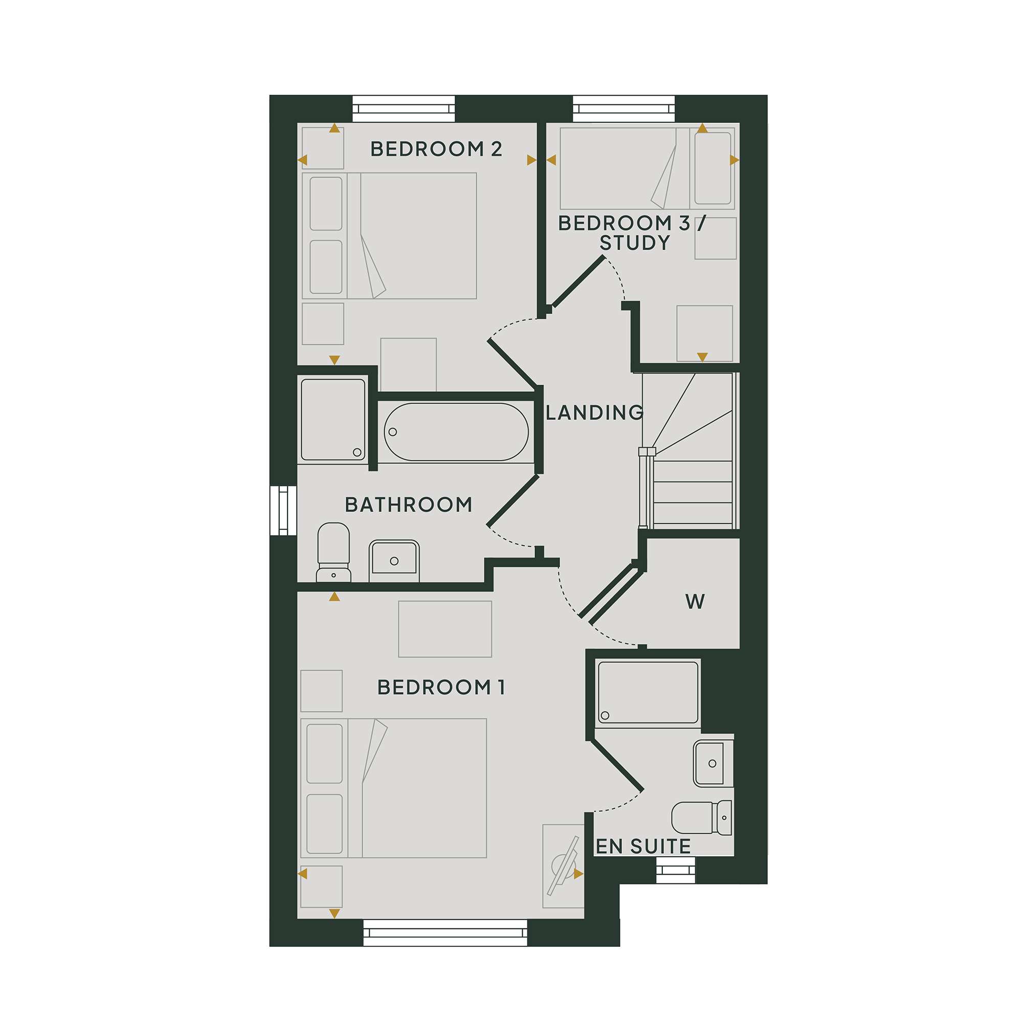 268, Normandy Way, Hinckley floorplan