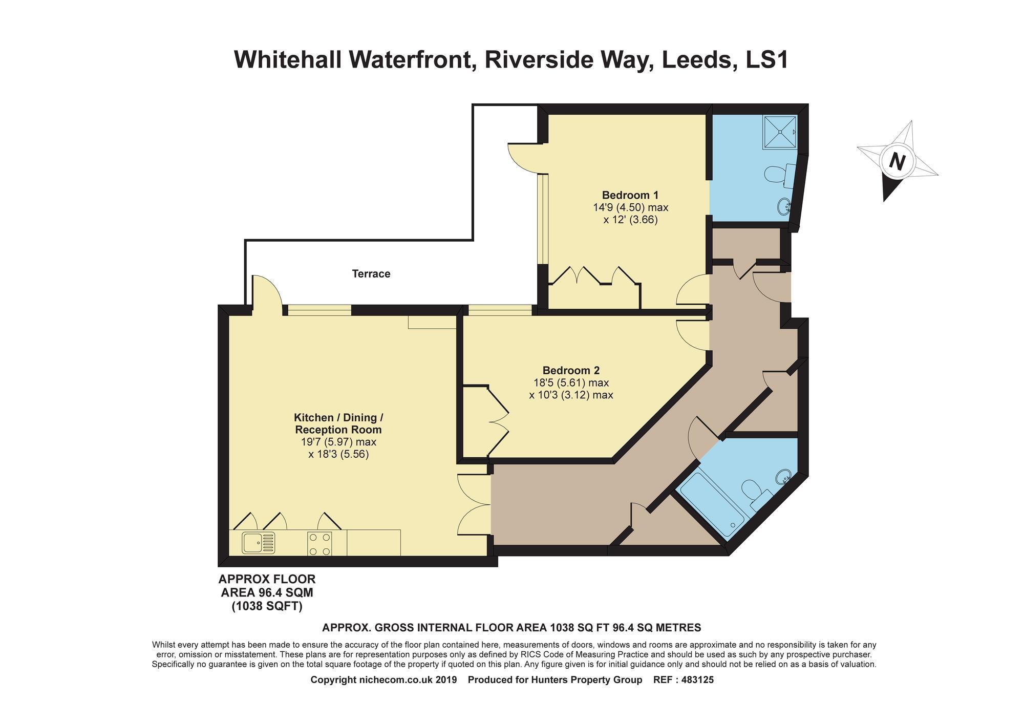 2 Bedrooms Flat for sale in Whitehall Waterfront, Riverside Way, Leeds LS1