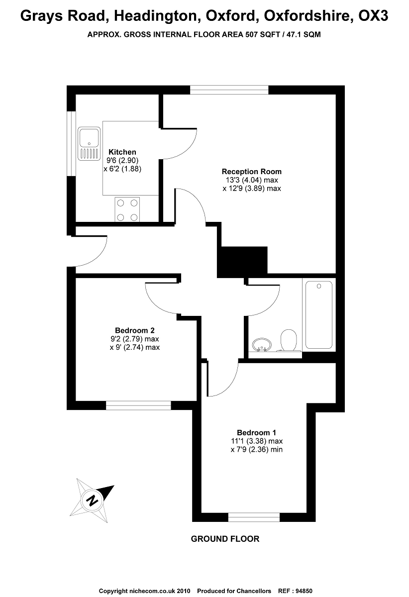 2 Bedrooms Flat to rent in Grays Road, Headington OX3