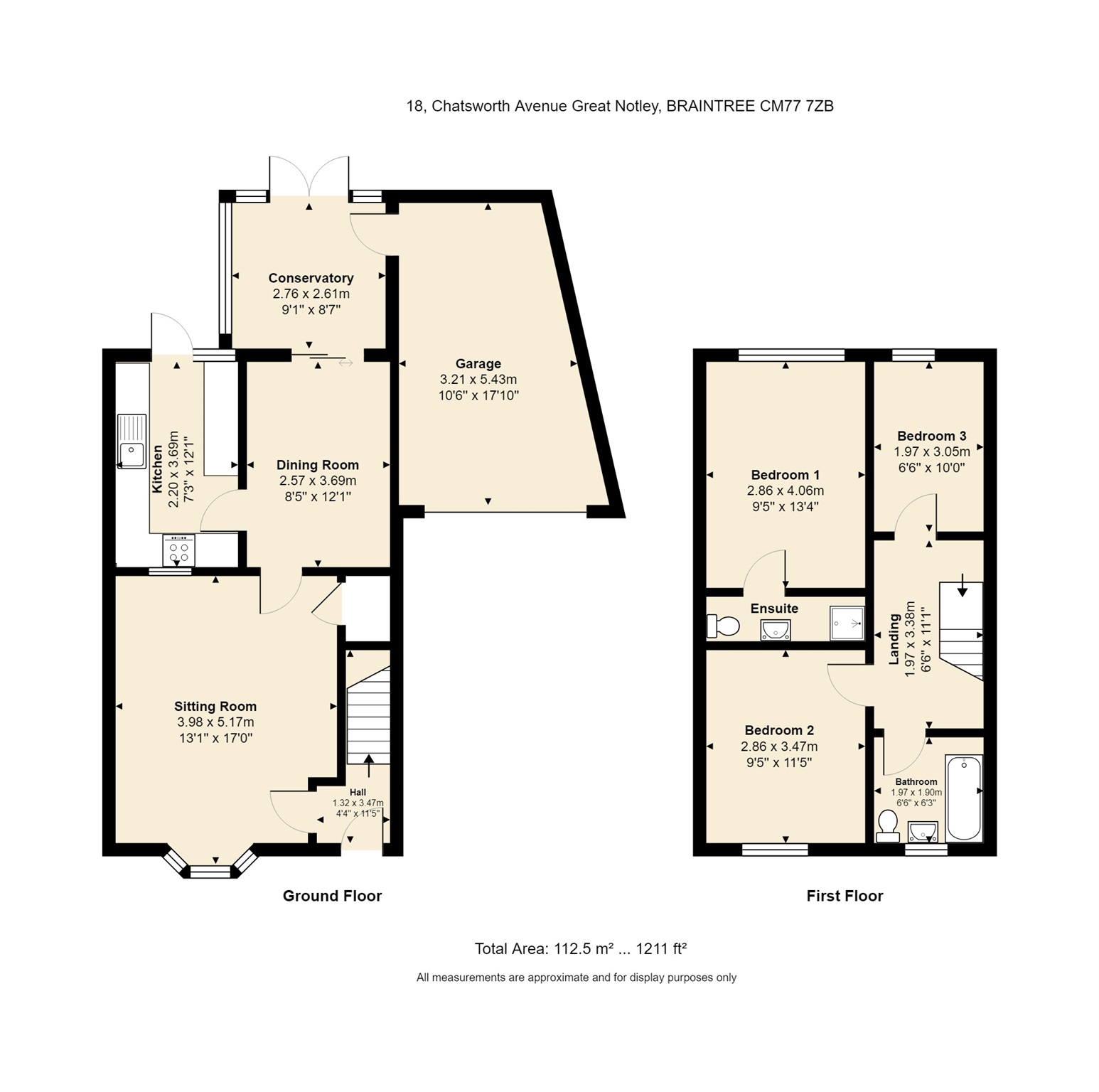 3 Bedrooms Semi-detached house for sale in Chatsworth Avenue, Great Notley, Braintree CM77