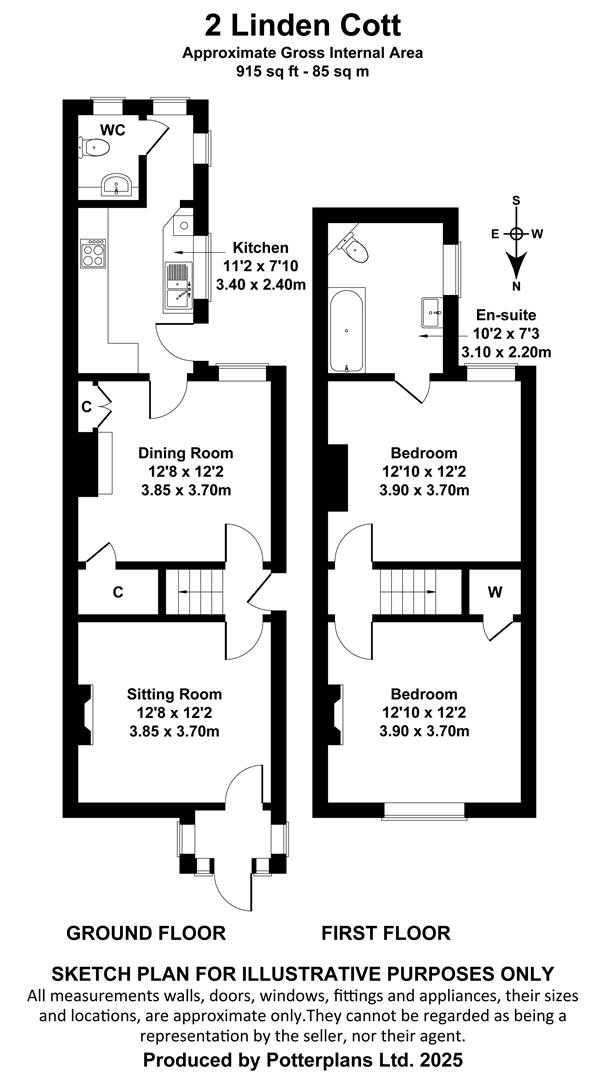 2 Linden Cottages, Upper Green Road, St Helens floorplan