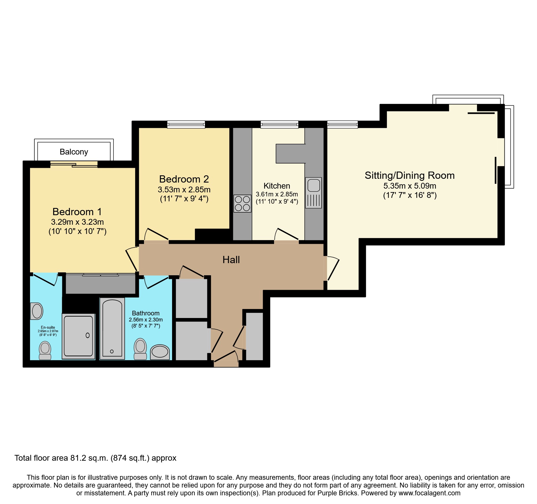 2 Kingsburgh Crescent, Edinburgh EH5, 2 bedroom flat for sale