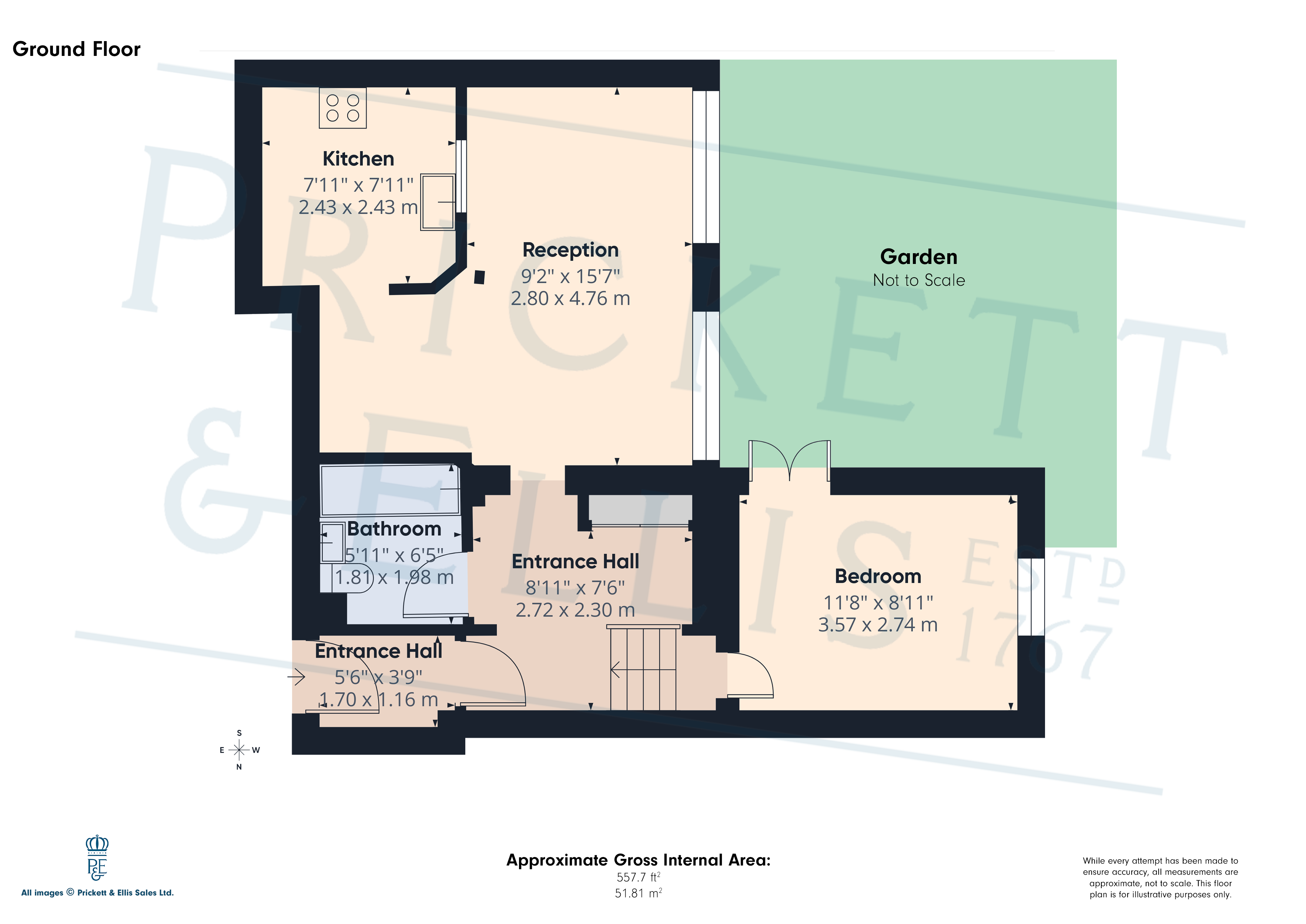 Flat 3, Ashlar Court, 270, Creighton Avenue, London floorplan