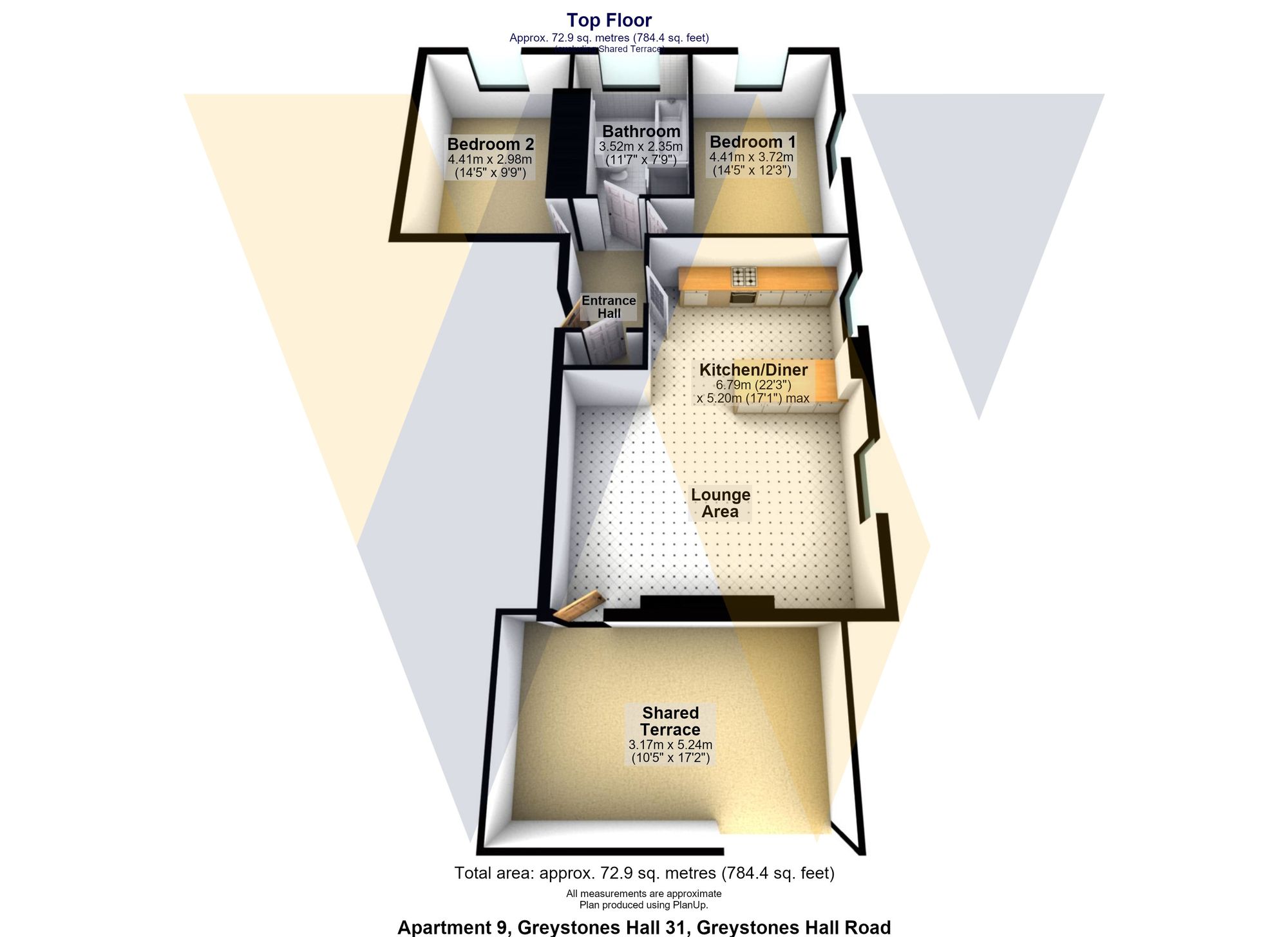 Apt 9, Greystones Hall, Sheffield floorplan