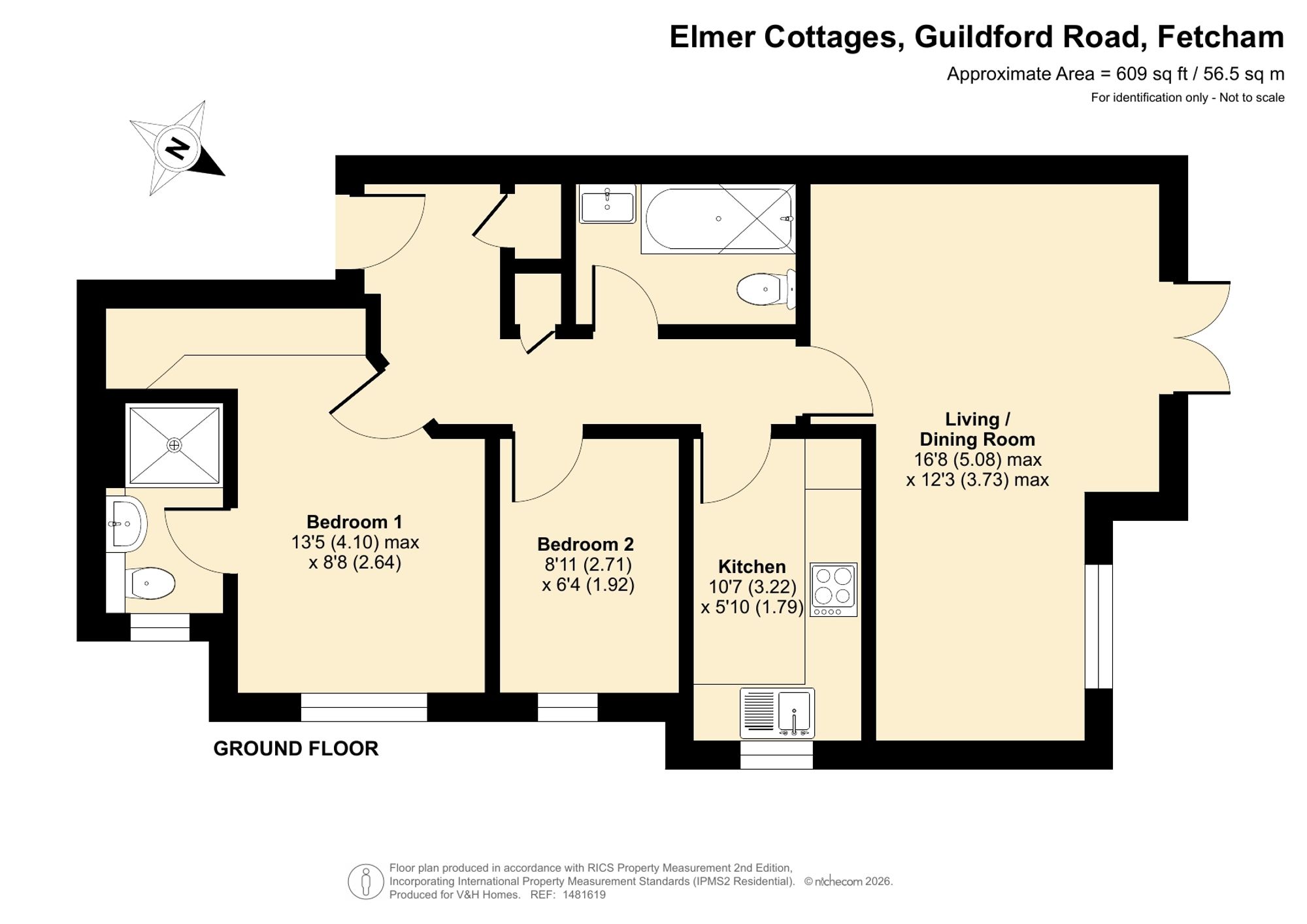 55 Hawks Hill Court, Leatherhead floorplan