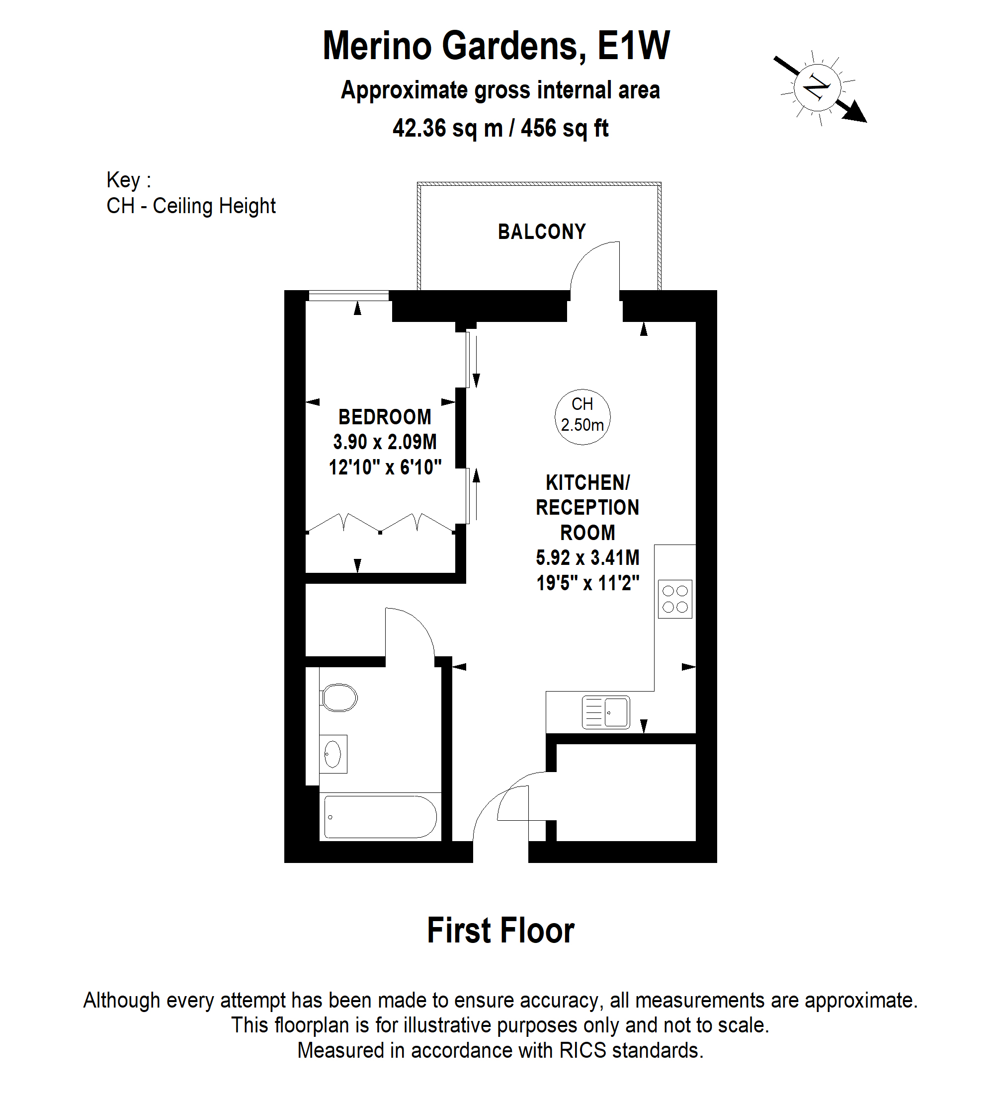Merino Gardens, London floorplan