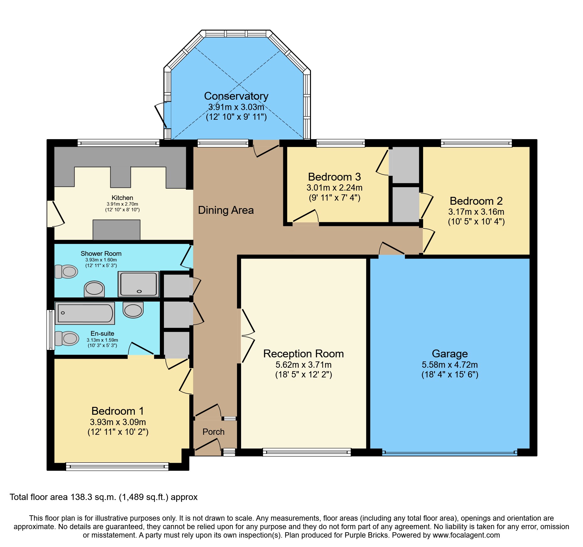 1b, Suffolk Road, Worcester Park floorplan