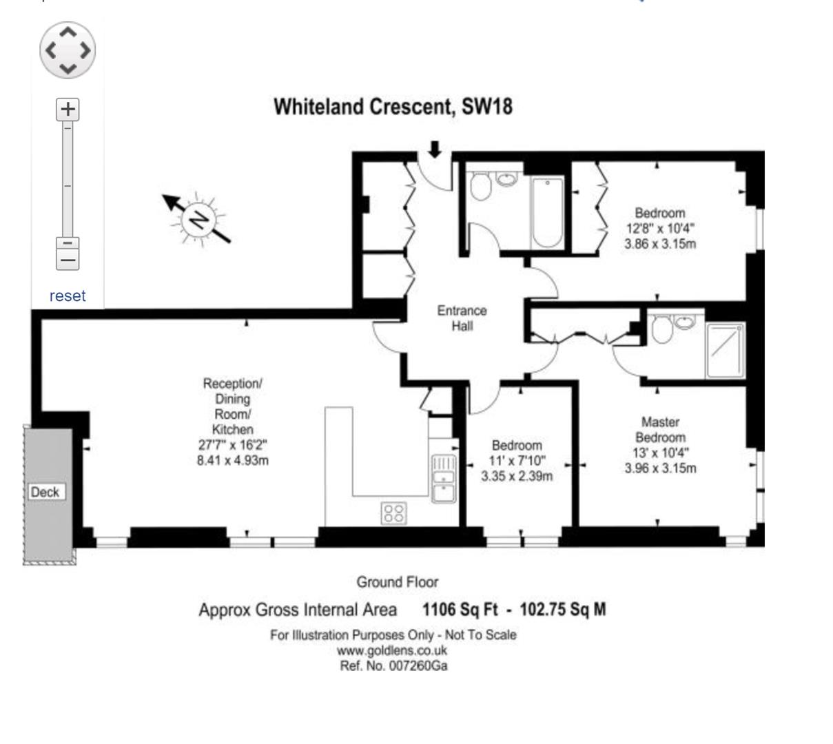 Whitelands Crescent, London SW18, 3 bedroom flat for sale 65476594