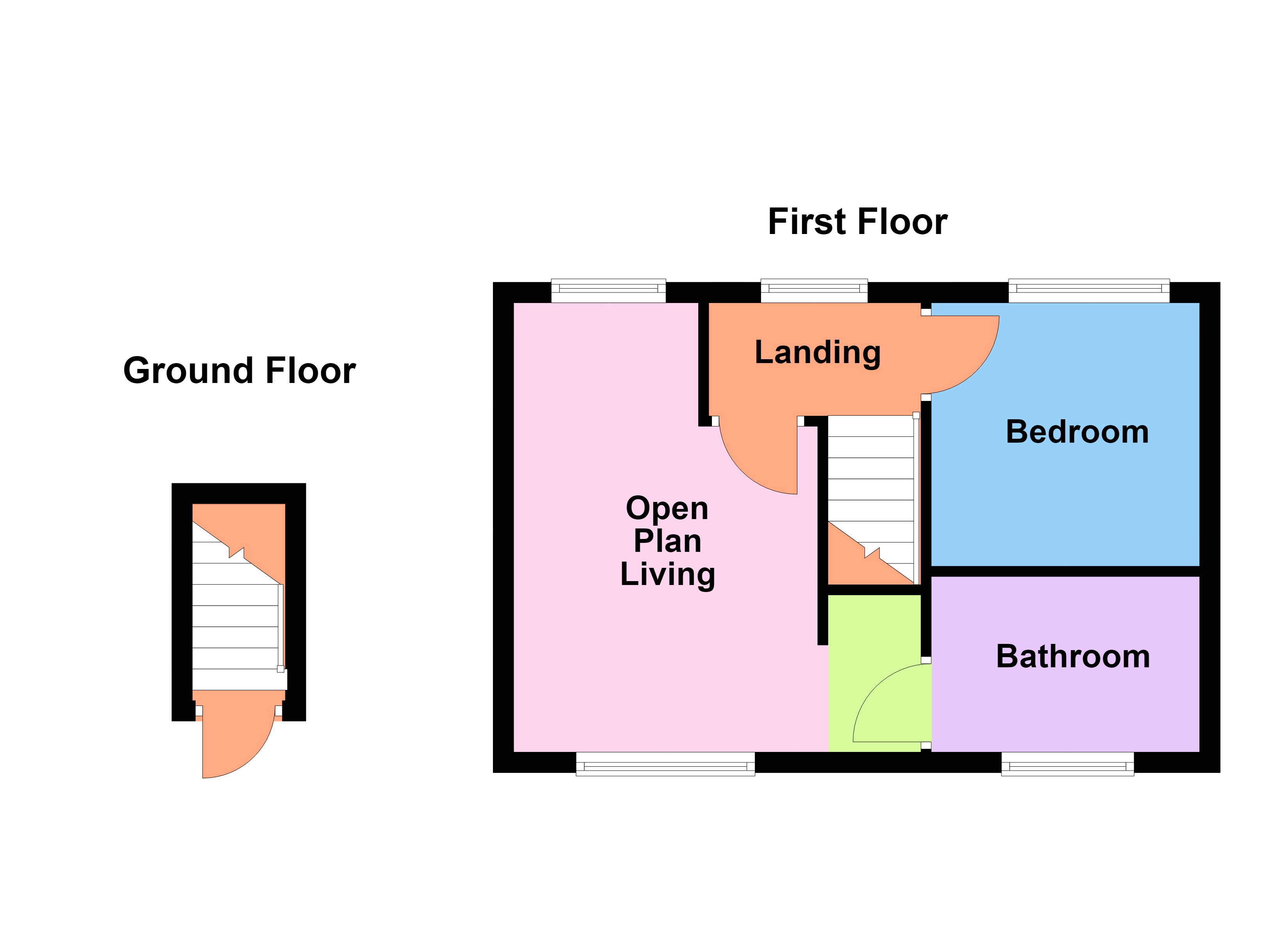 First Floor Flat, 76 Markham Avenue, Doncaster floorplan