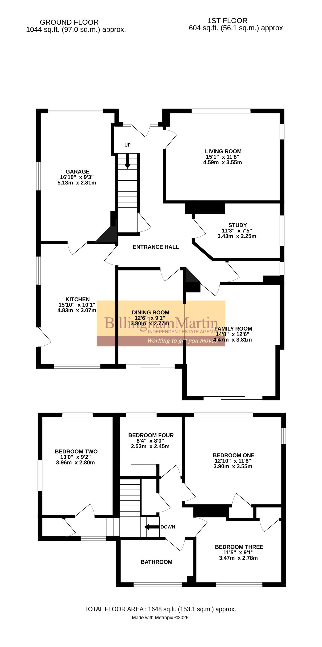 15, Old Rectory Gardens, Farnborough floorplan