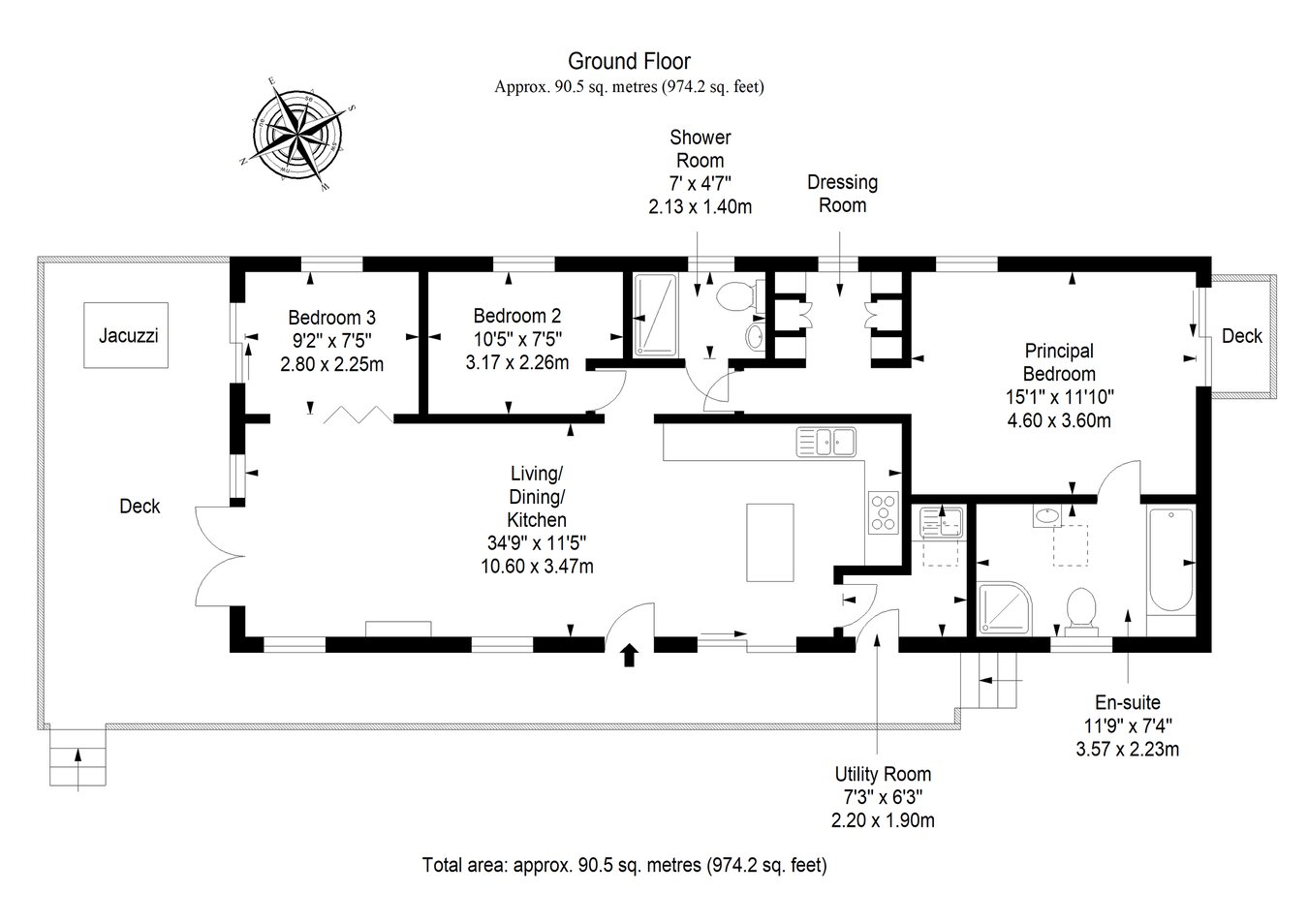 Stewarts Resort 77, The Saltire Lodge, St Andrews floorplan