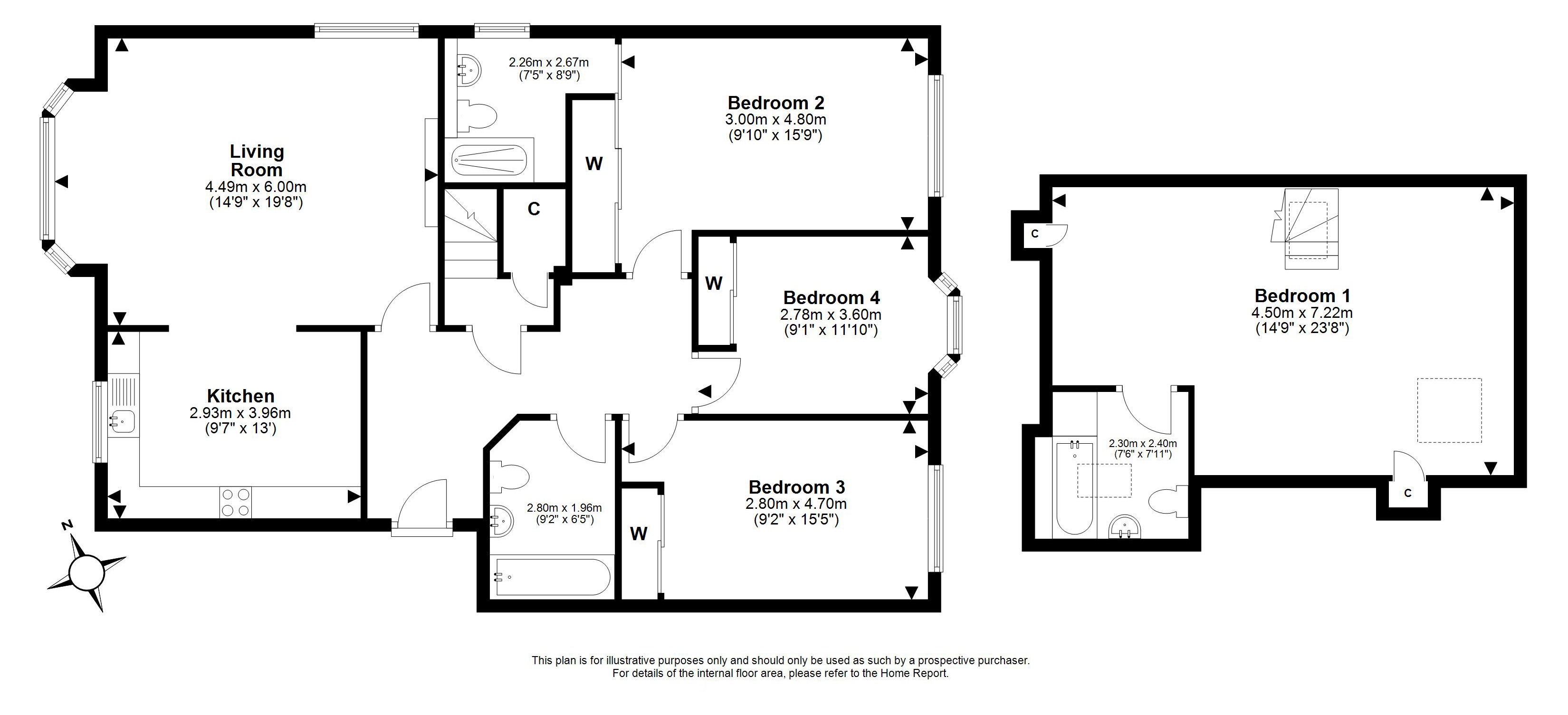 20 (flat 6), Cramond Road North, Cramond, Edinburgh floorplan