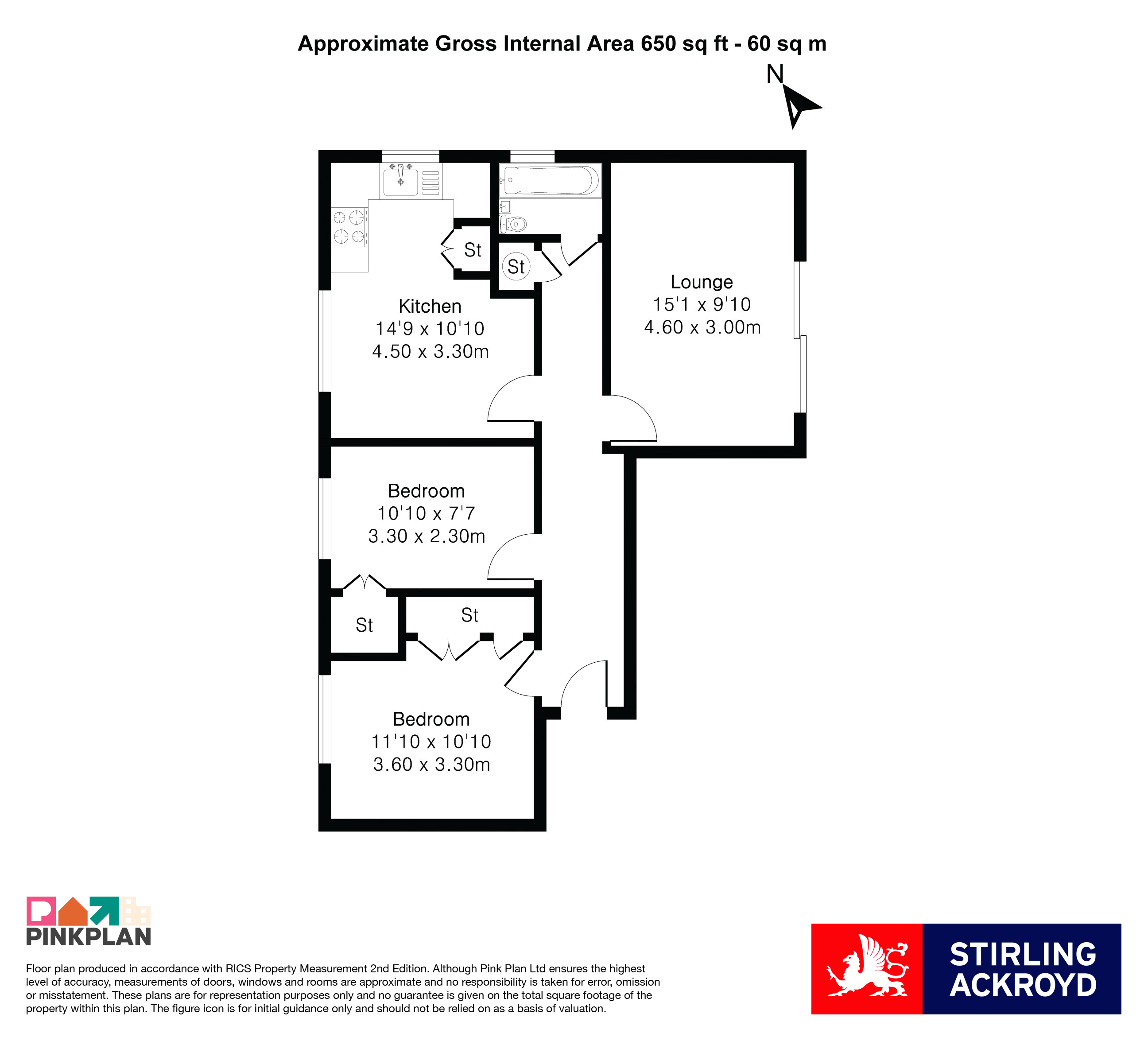 Flat C, 19, Corfe Close, Hounslow floorplan