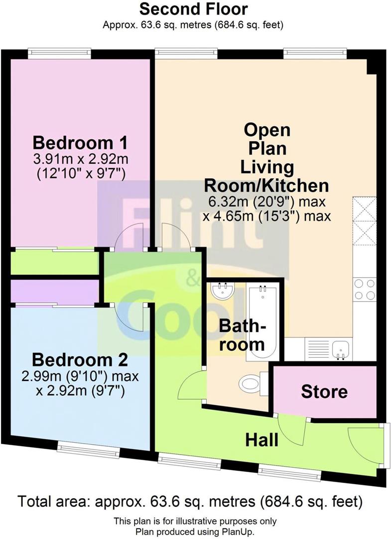 Flat 19, The Embankment, Gaol Street, Hereford floorplan