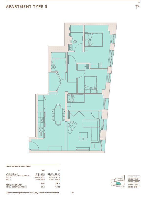 3 Bedrooms  for sale in Chancery Lane, London WC2A