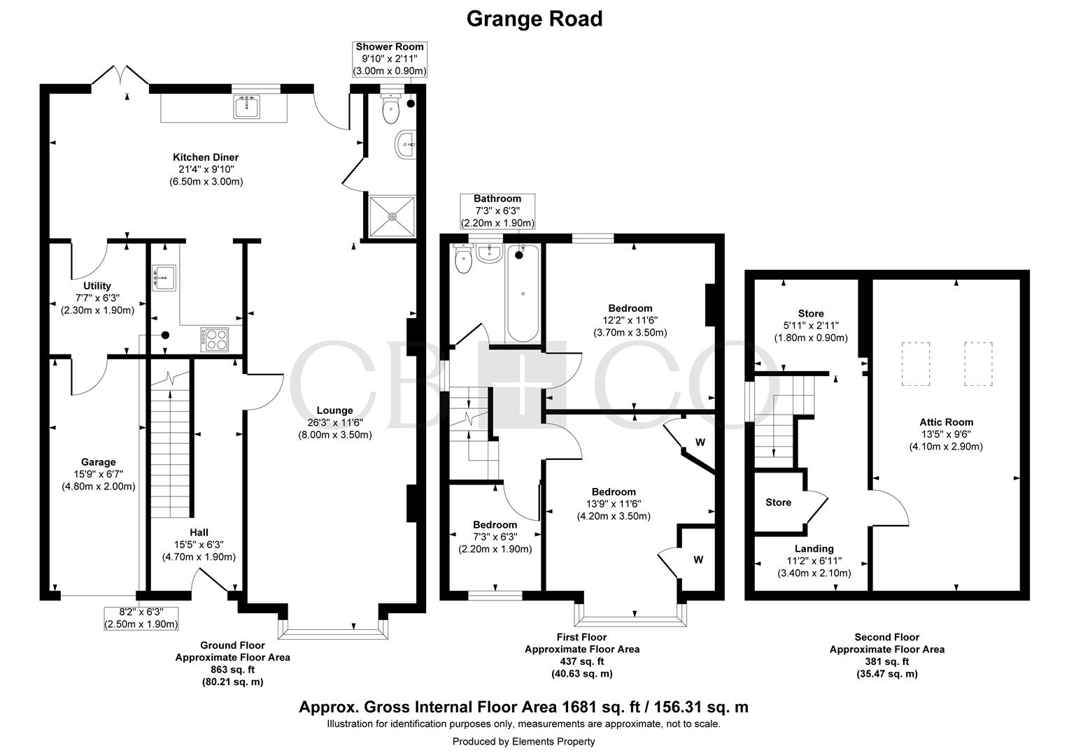 24, Grange Avenue, Derby floorplan