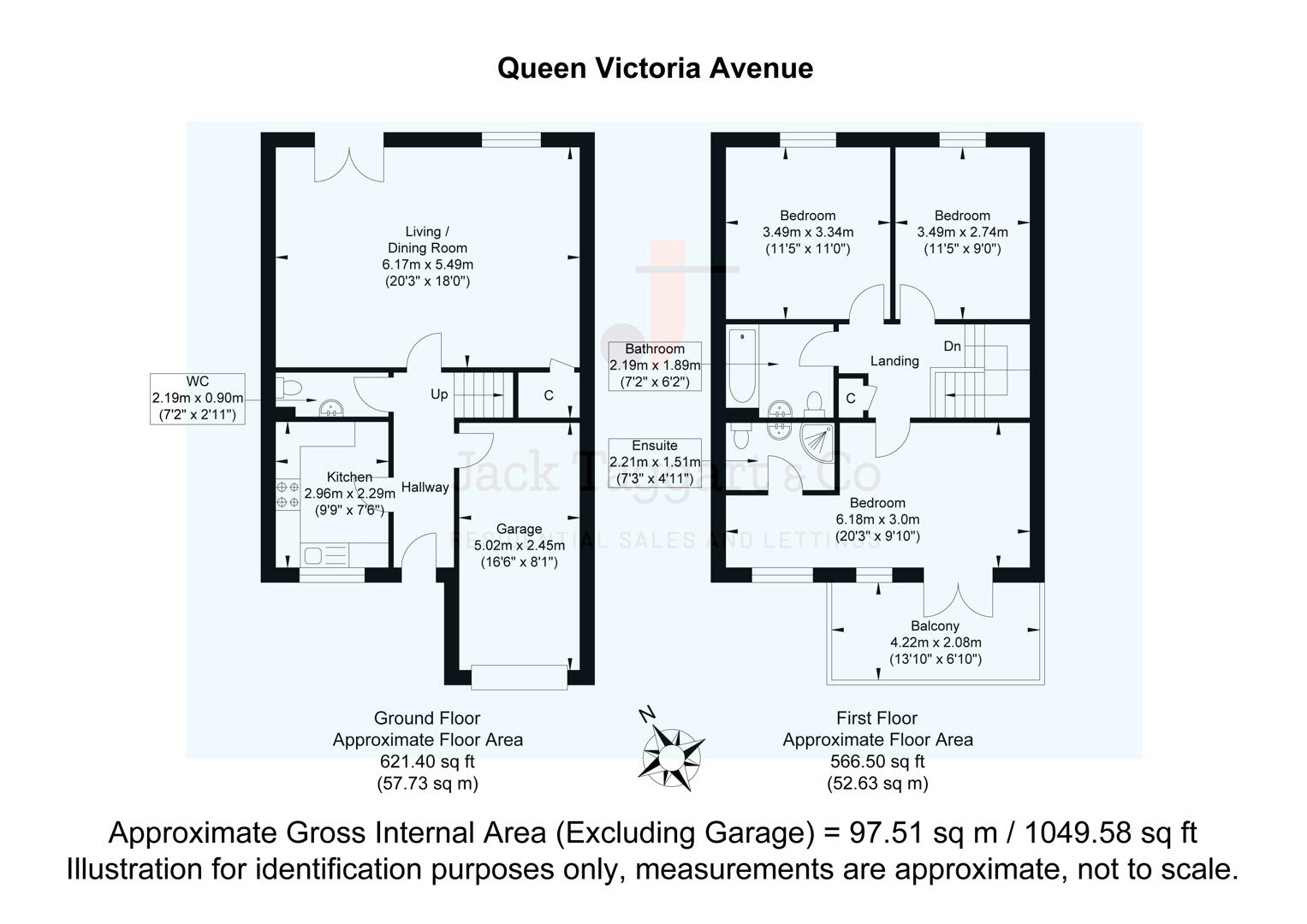 52, Queen Victoria Avenue, Hove floorplan
