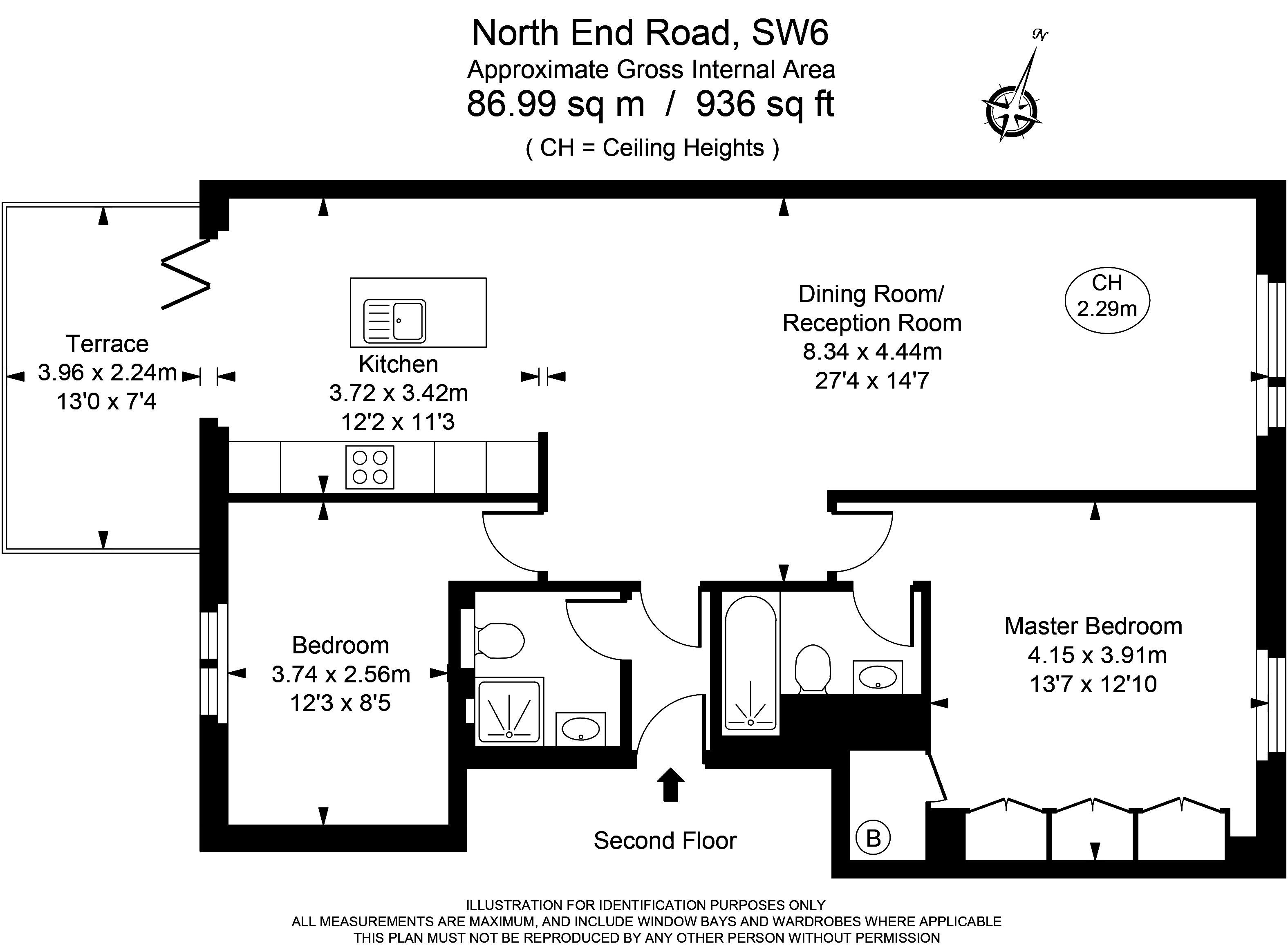 2 Bedrooms Flat for sale in North End Road, London SW6