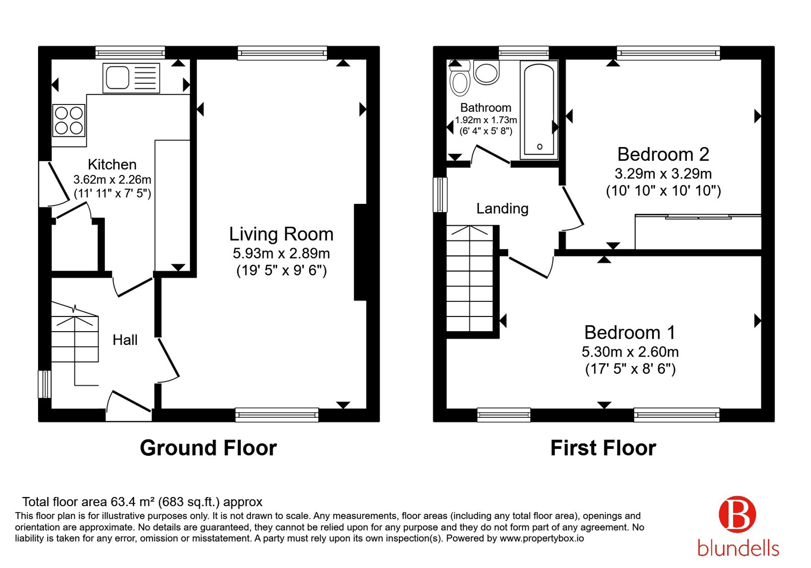 24, Royds Close Crescent, Rotherham floorplan
