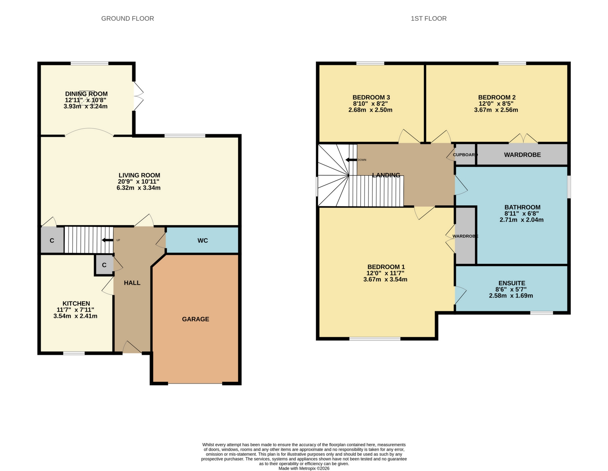 11, Bridge Rise, Martock floorplan