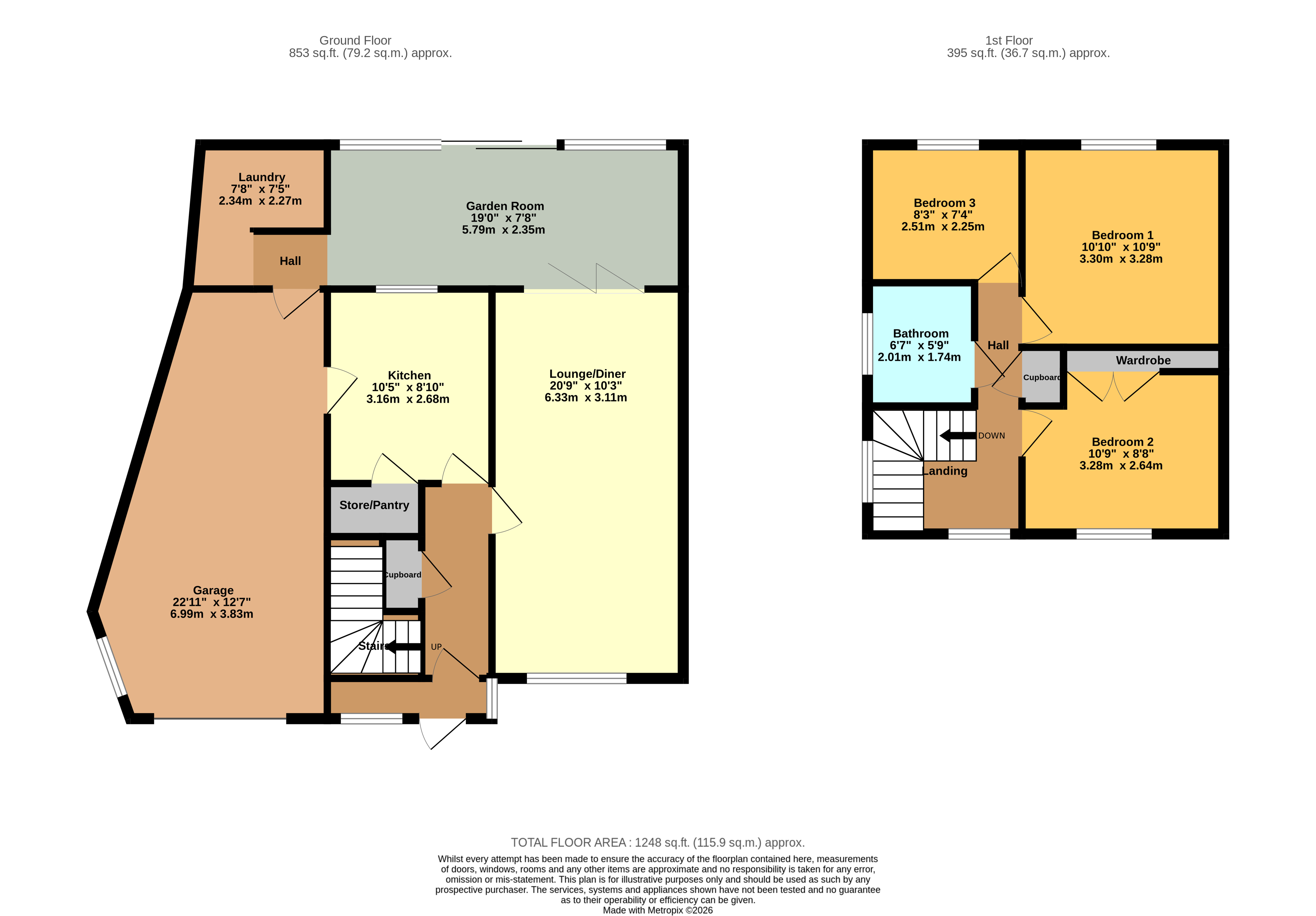 2, Longdon Avenue, Wolverhampton floorplan