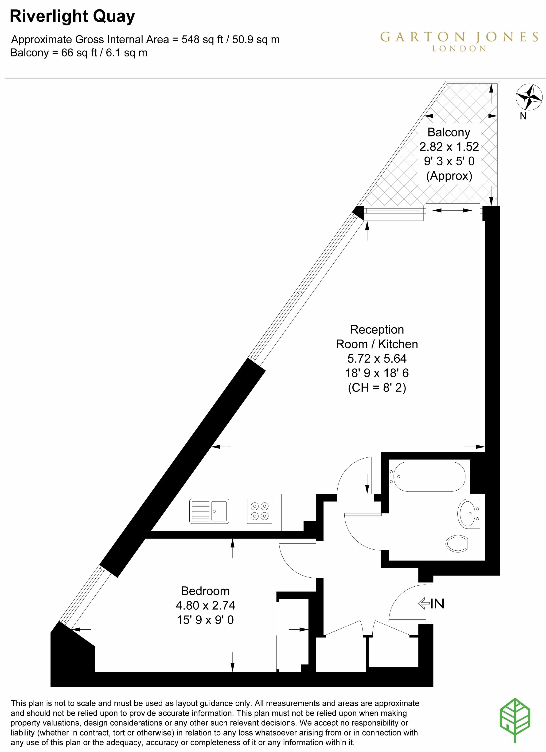 14, 2 Riverlight Quay, London floorplan