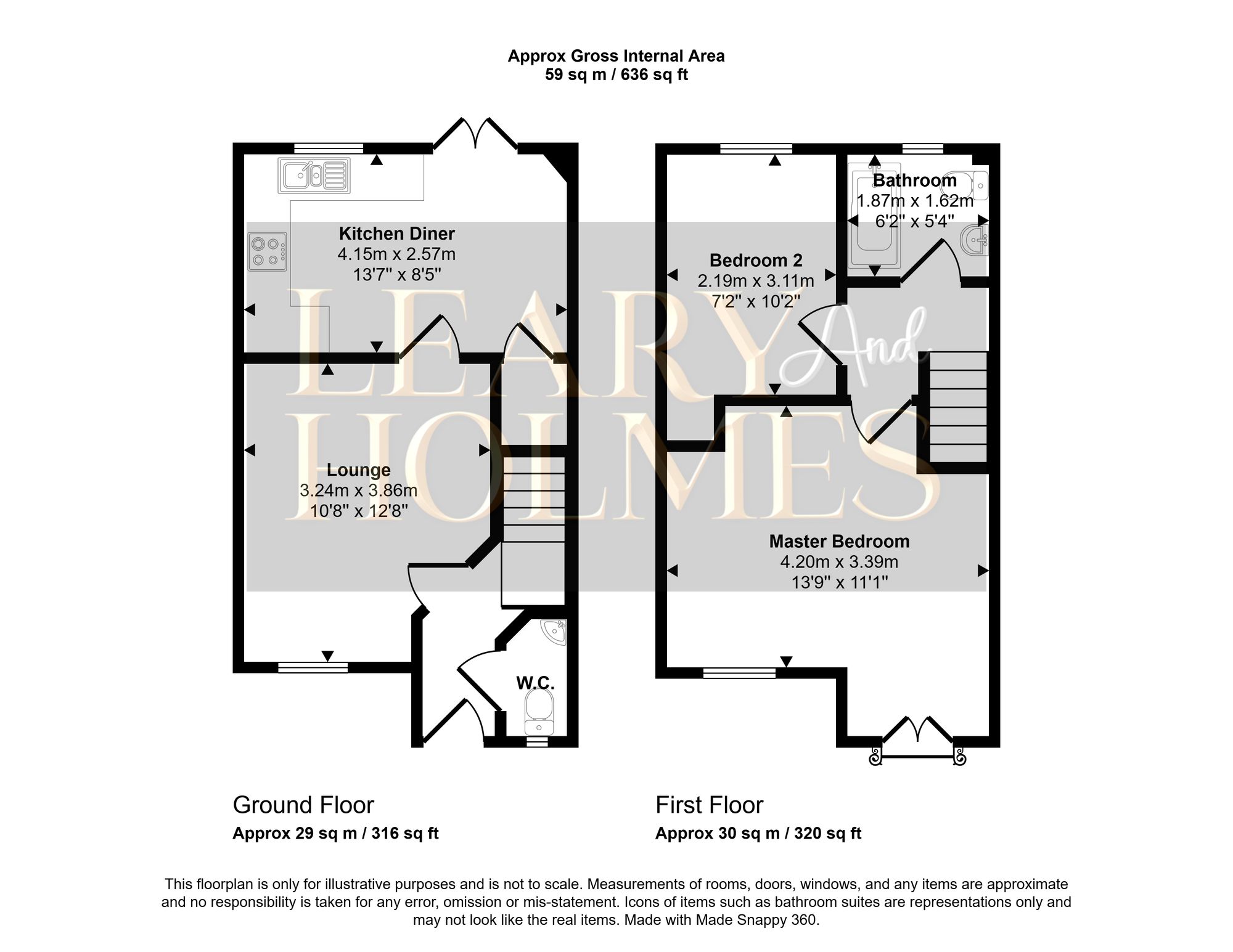 39 Hutton Row, South Shields floorplan