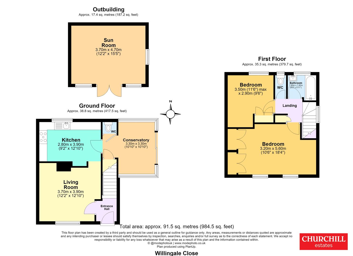 12, Willingale Close, Loughton floorplan