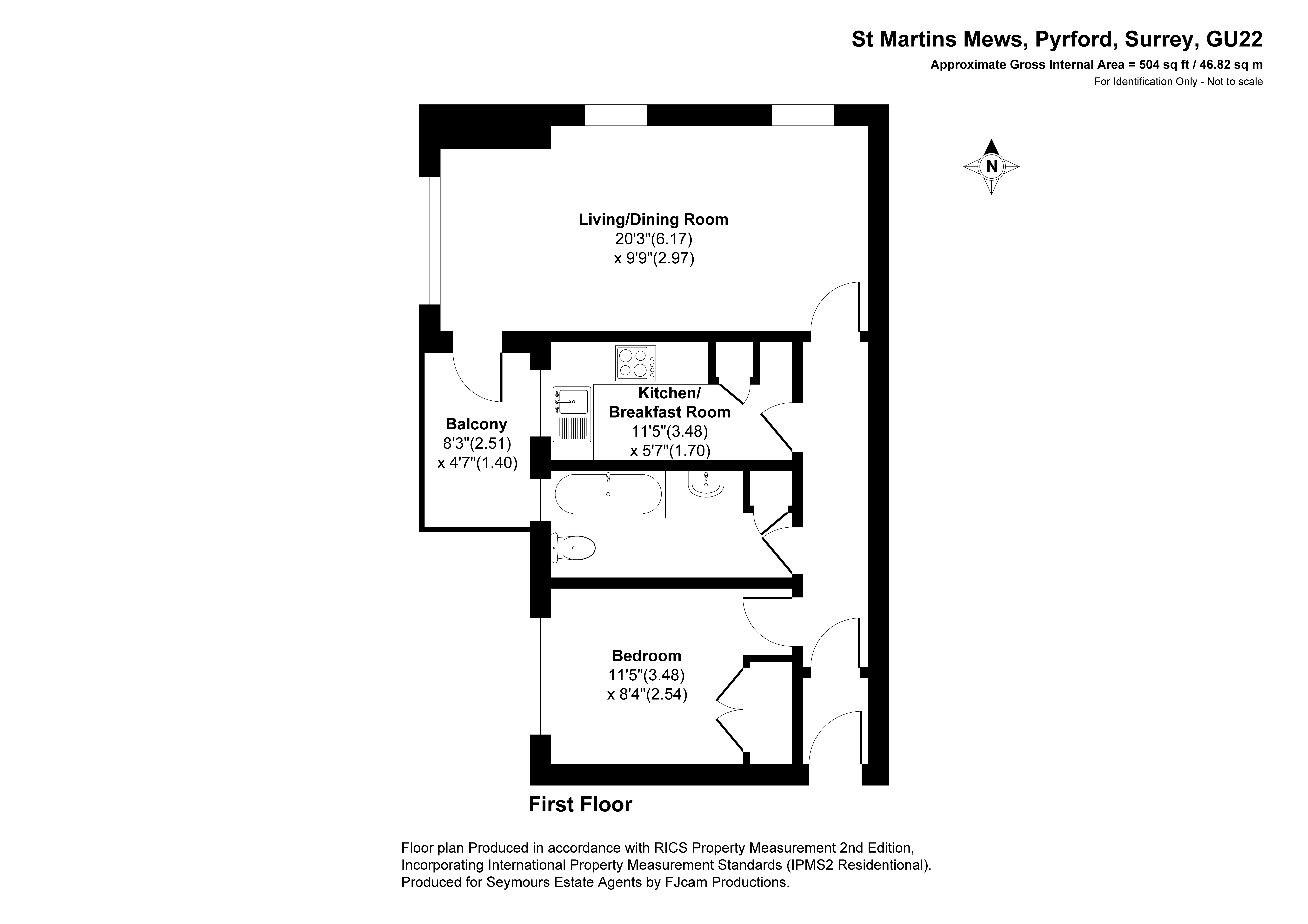 23, St. Martins Mews, Woking floorplan