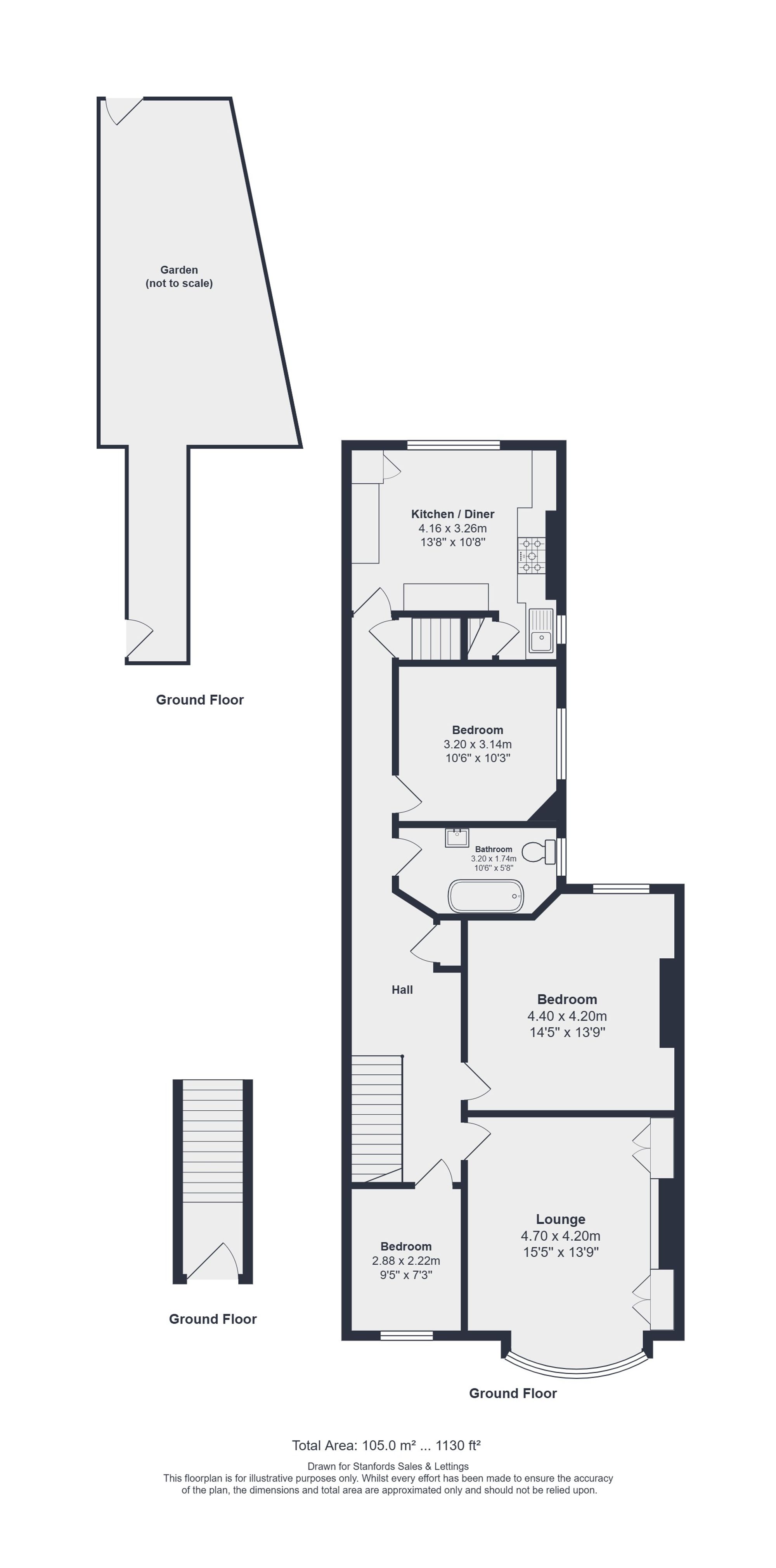 90a The Woodlands, Hither Green floorplan