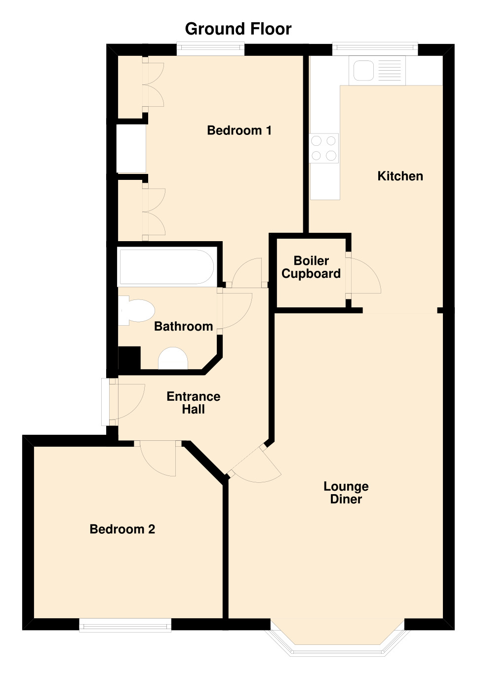 Darwin Crescent, Loughborough LE11, 2 bedroom flat for sale 64500079