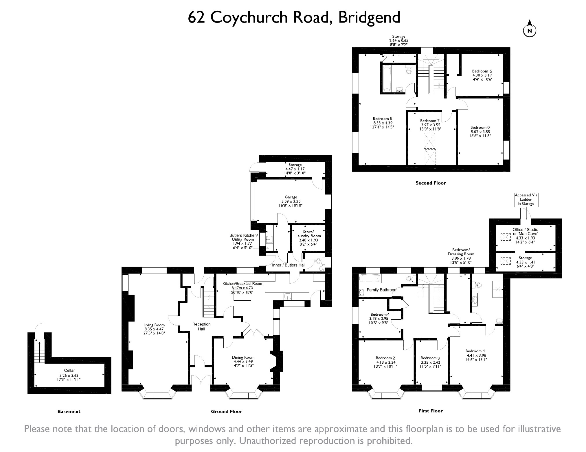8 Bedrooms Detached house for sale in Coychurch Road, Bridgend CF31