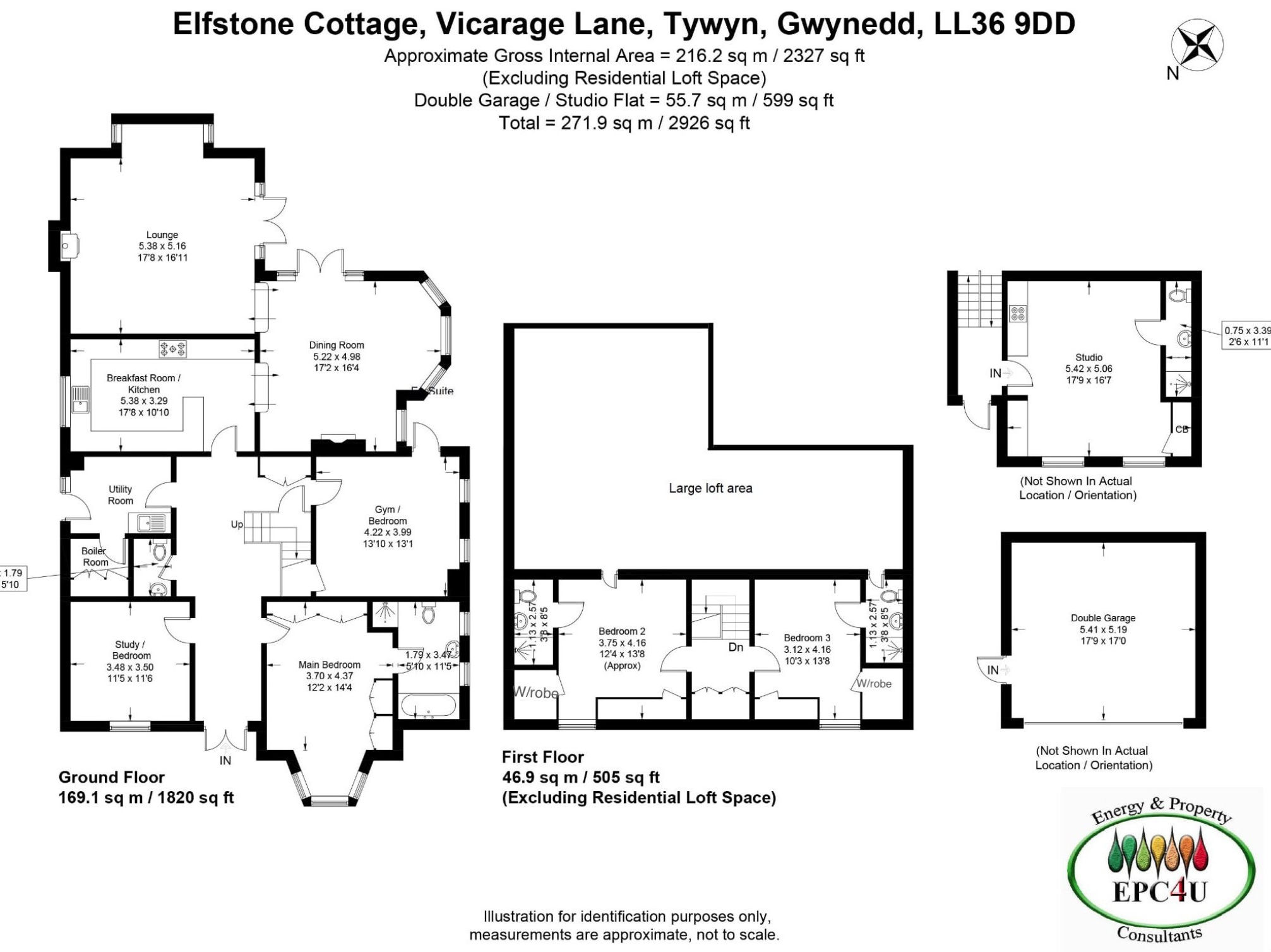 Elfstone Cottage , Tywyn floorplan