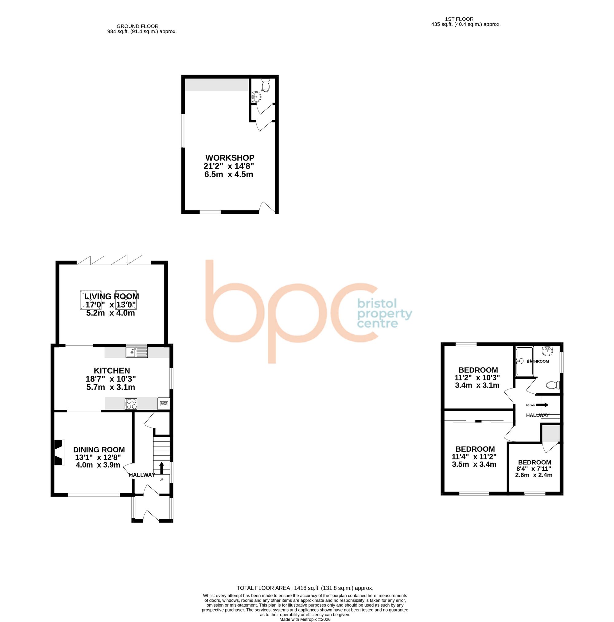 103 Ravenglass Crescent, Bristol floorplan