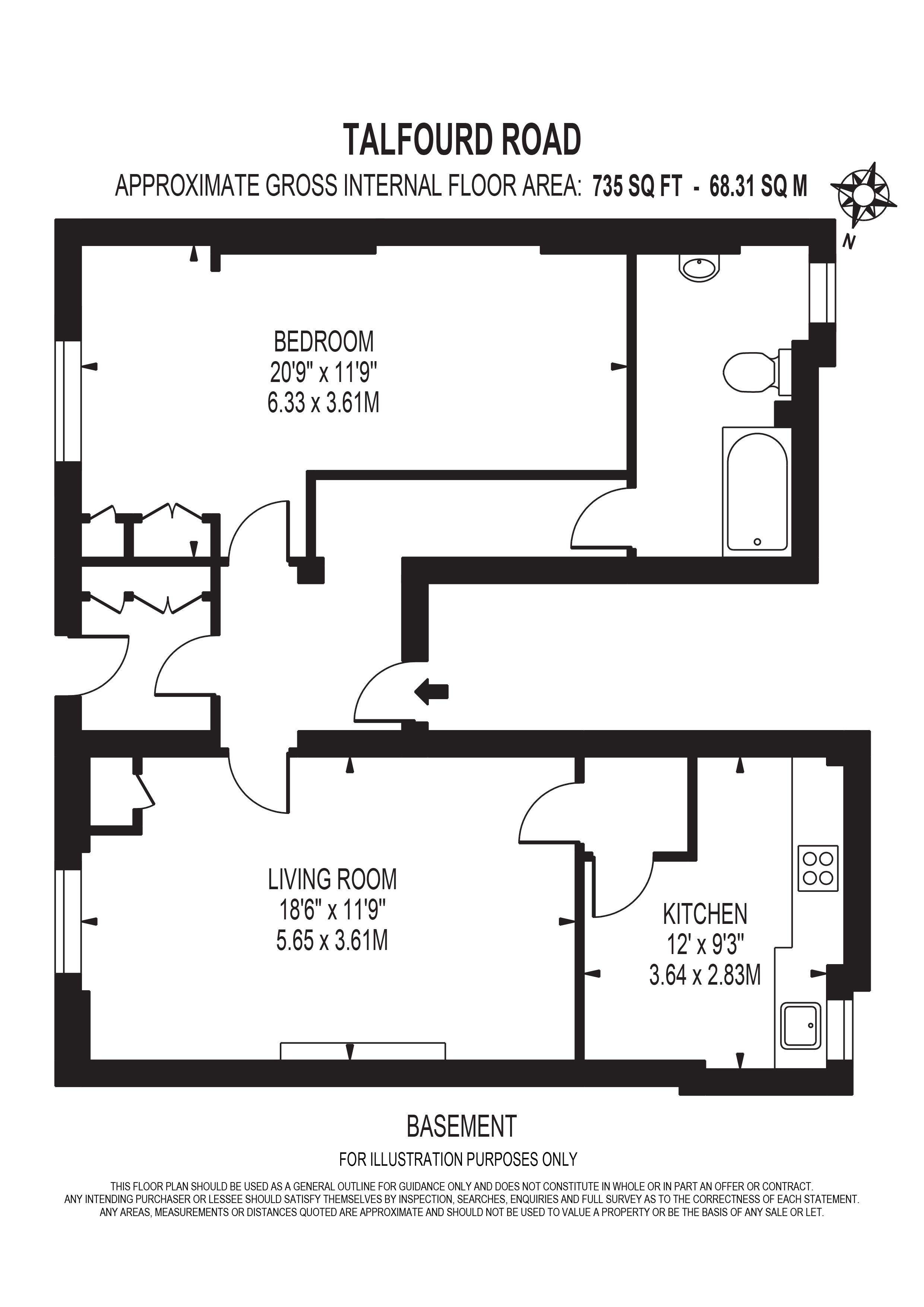 1 Bedrooms Flat to rent in Talfourd Road, London SE15