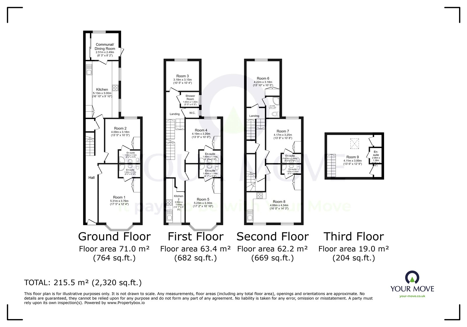 Room 3, 62, Ceylon Place, East Sussex floorplan