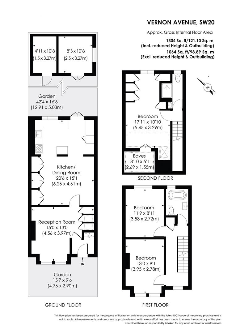 46, Vernon Avenue, Raynes Park floorplan