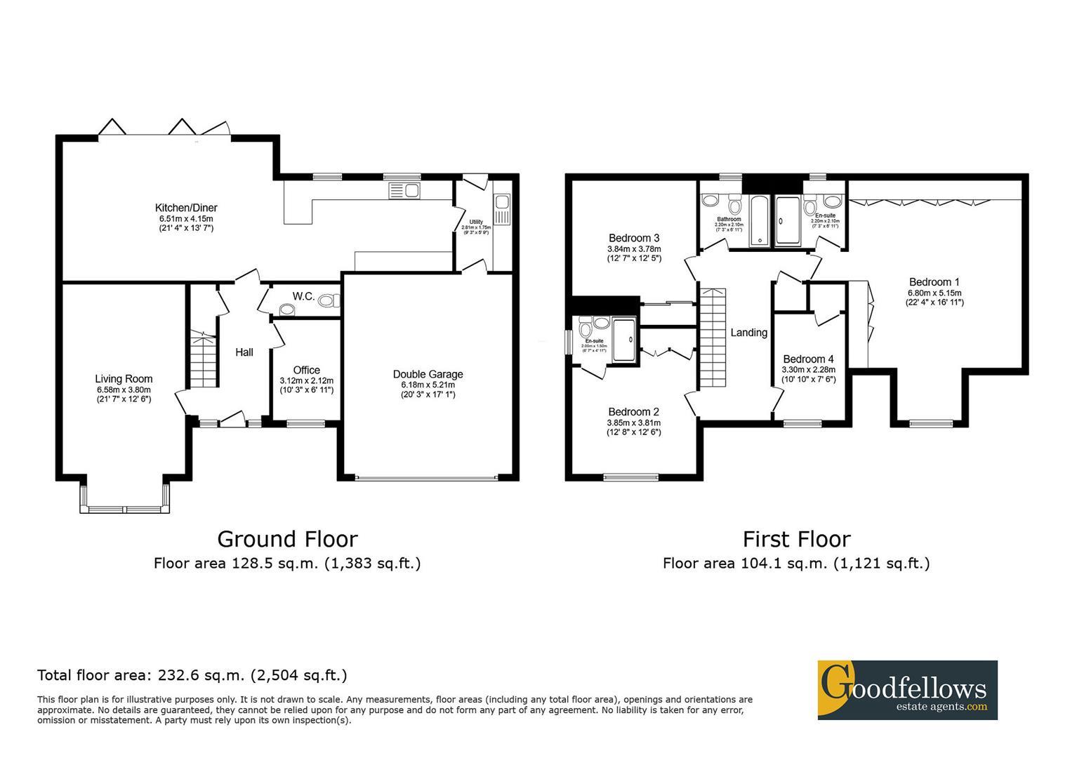 7, Dalton Close, Ponteland floorplan